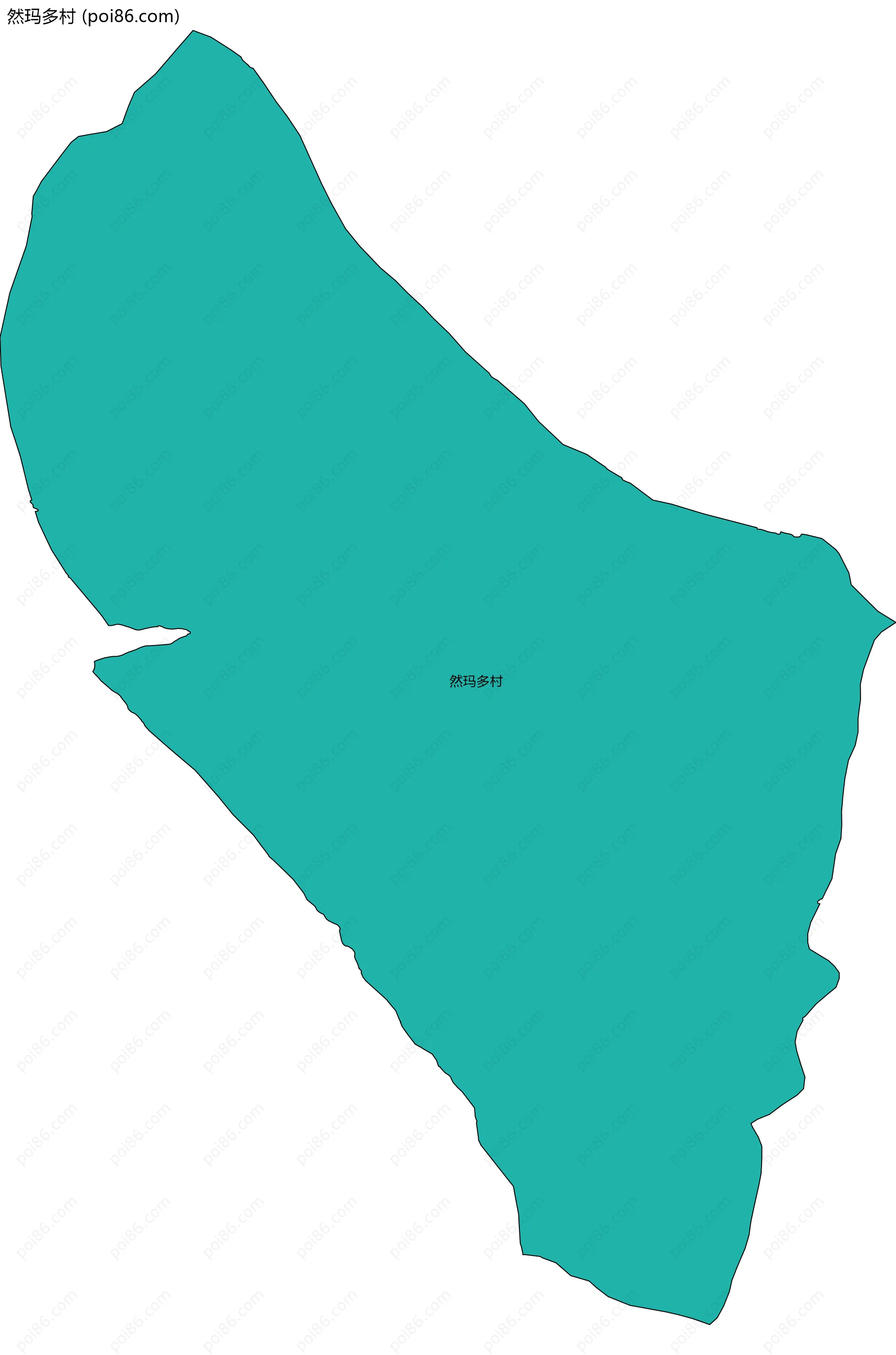 然玛多村边界地图