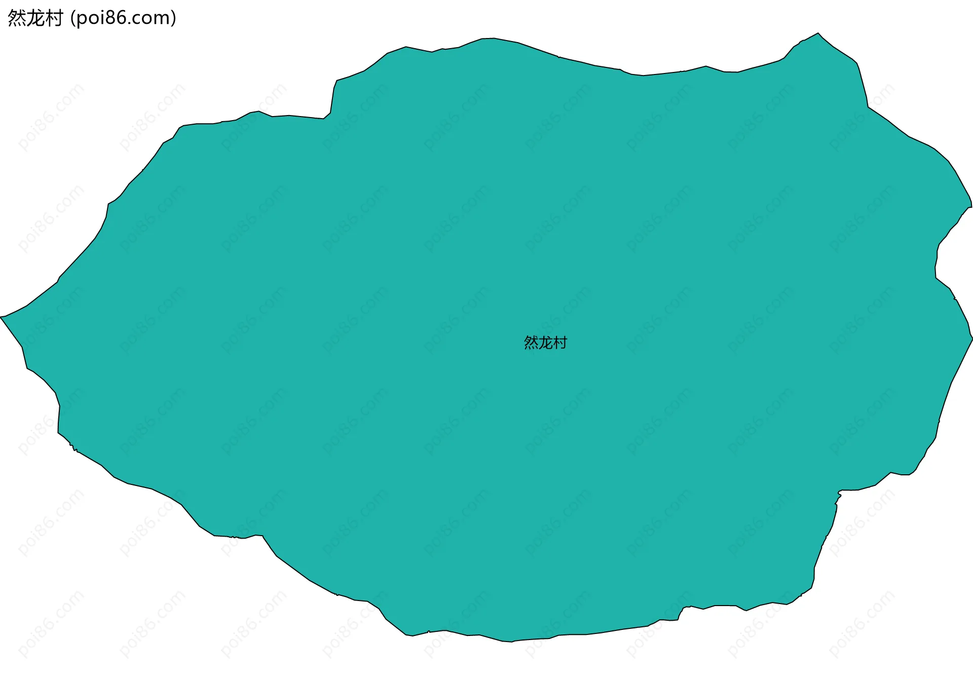 然龙村边界地图