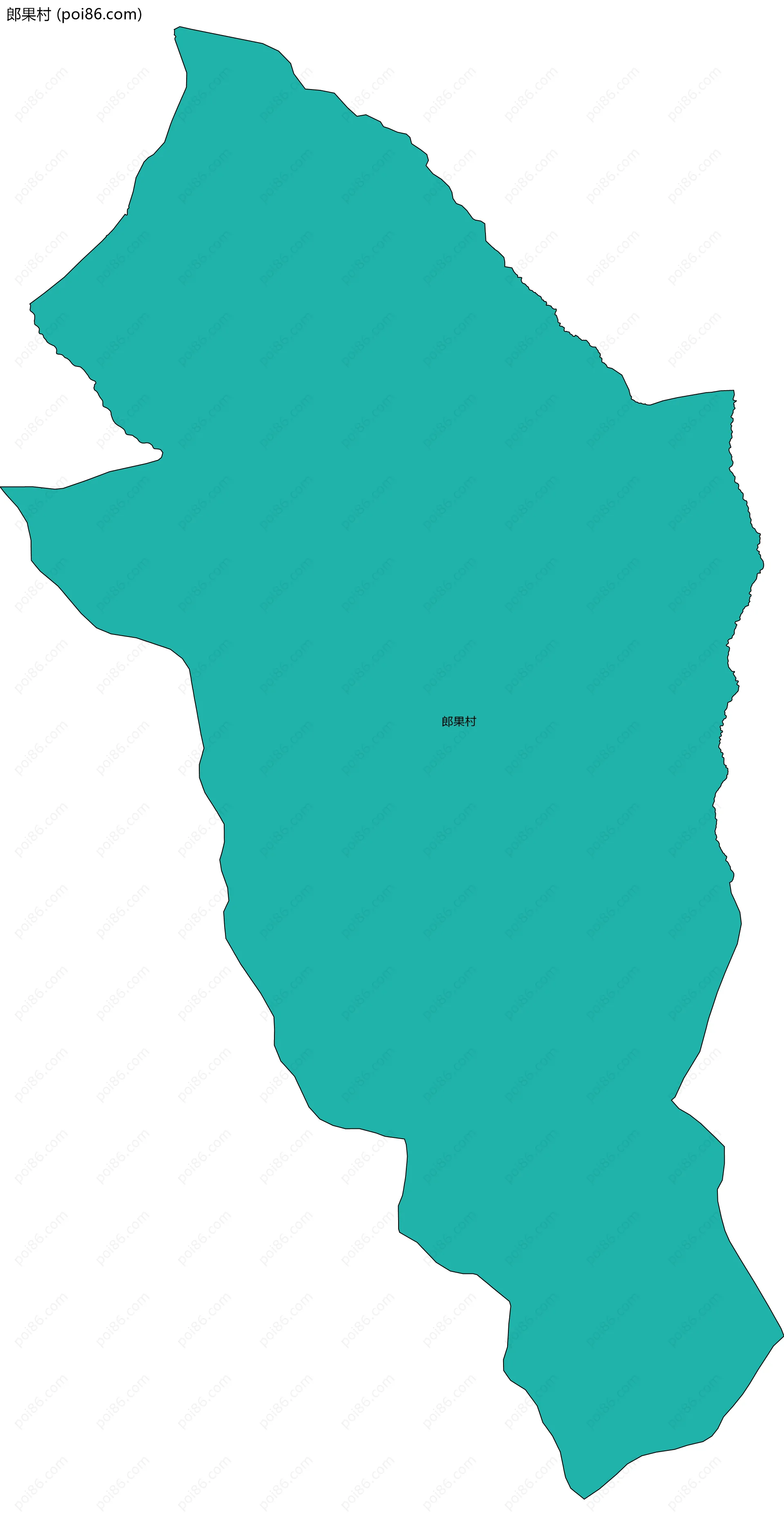 郎果村边界地图