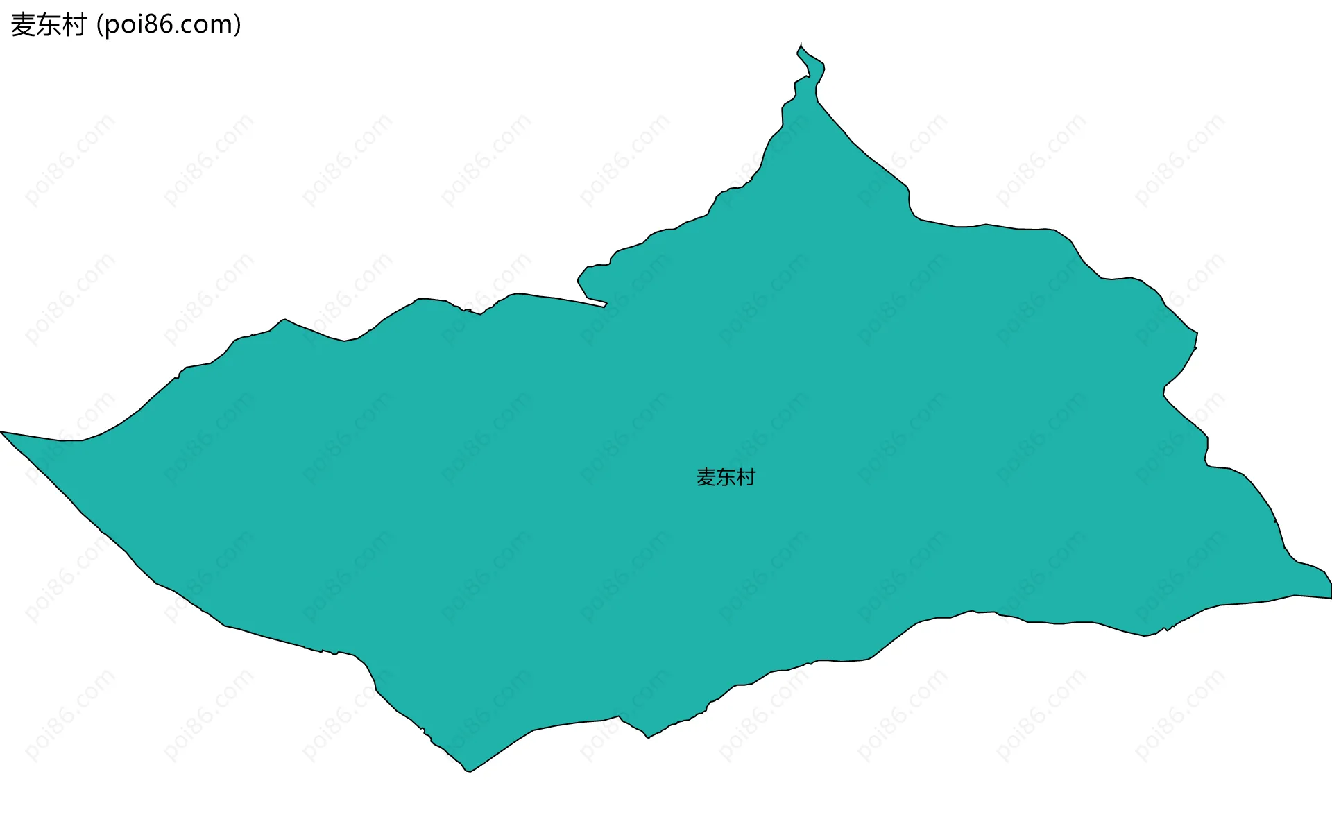 麦东村边界地图