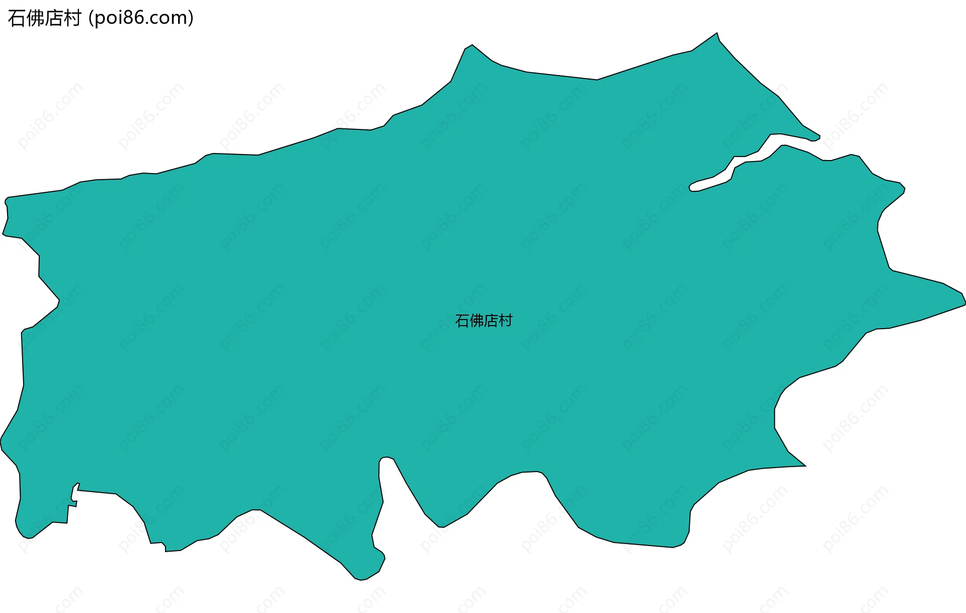 石佛店村边界地图