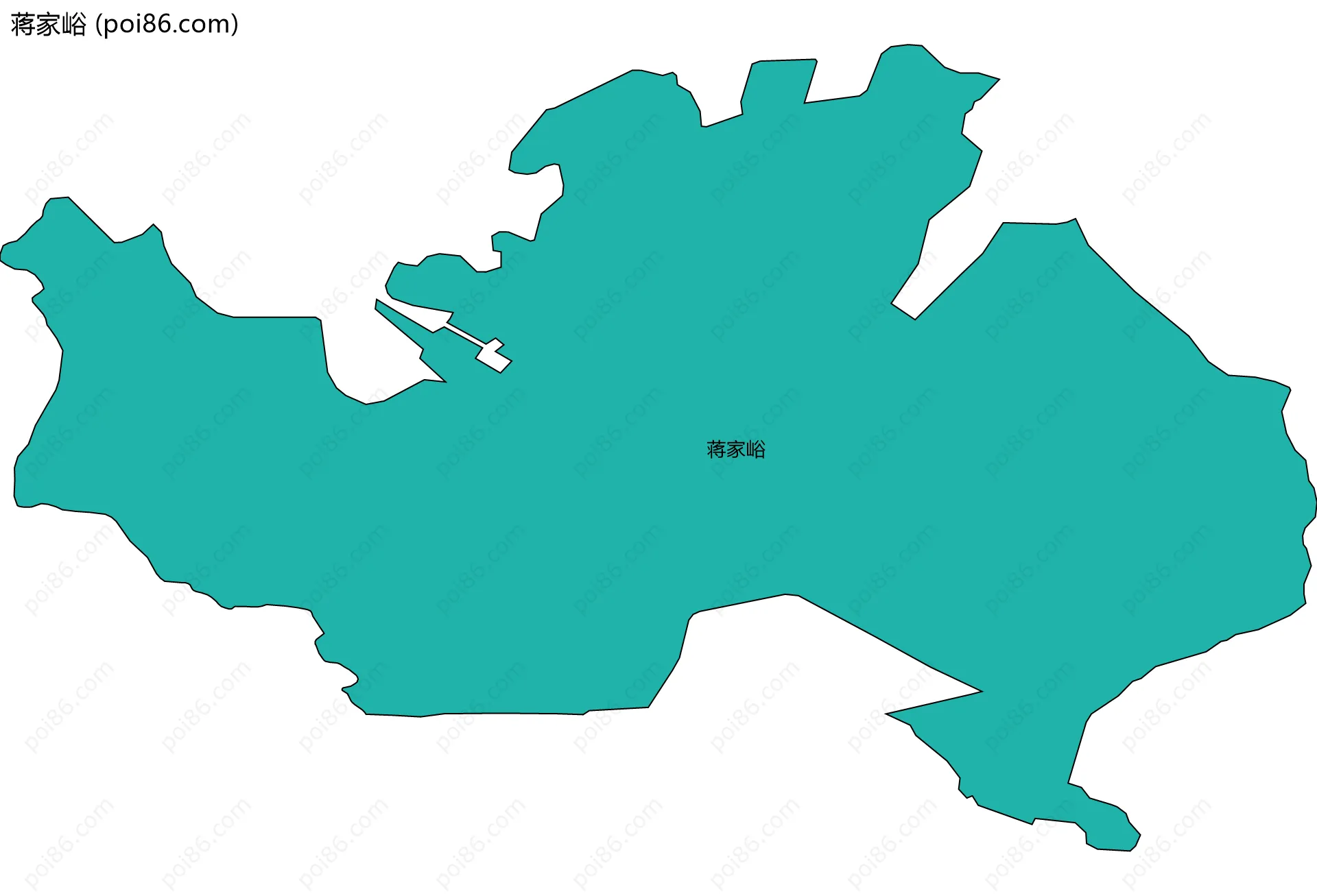 蒋家峪边界地图