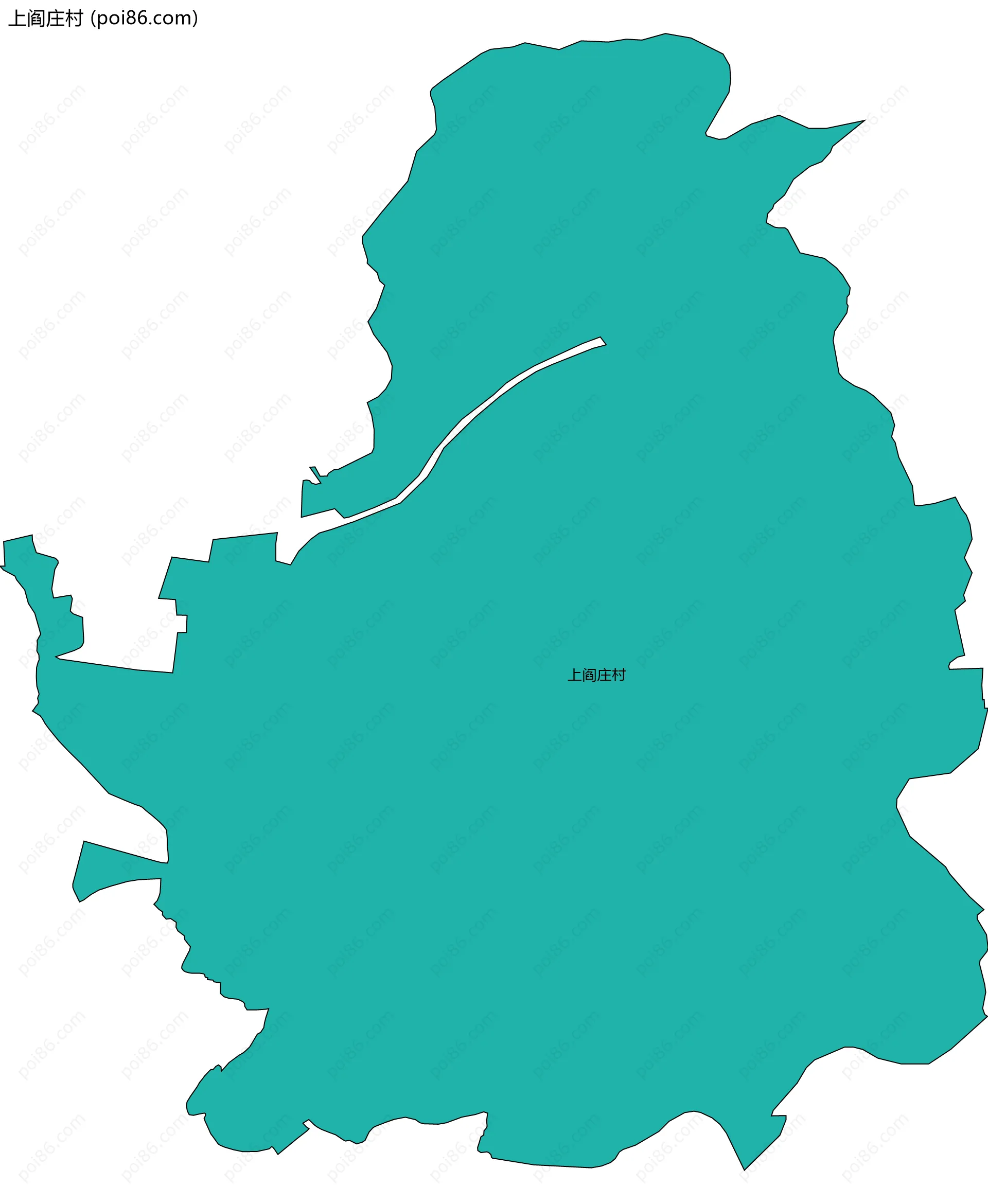 上阎庄村边界地图