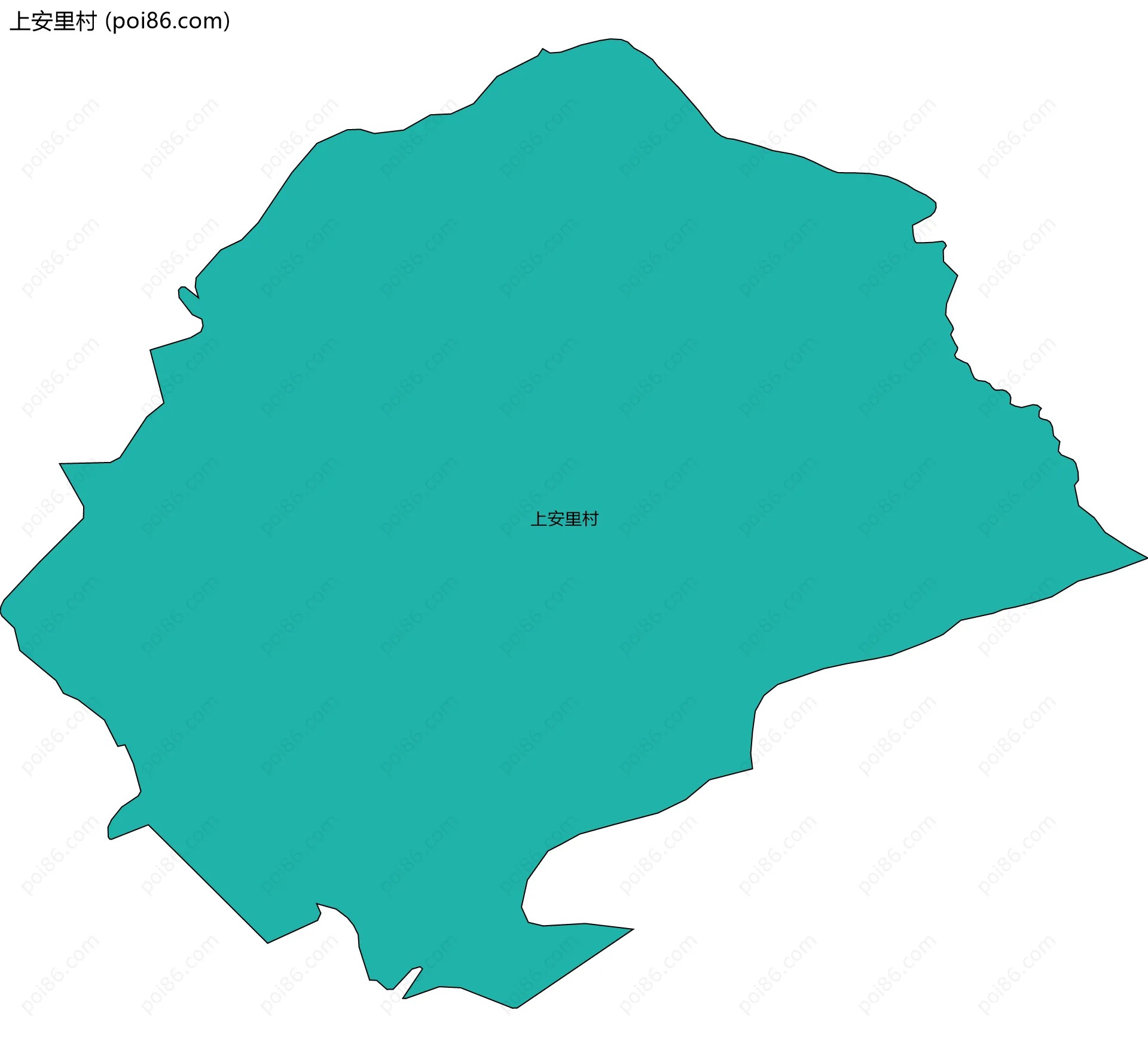 上安里村边界地图