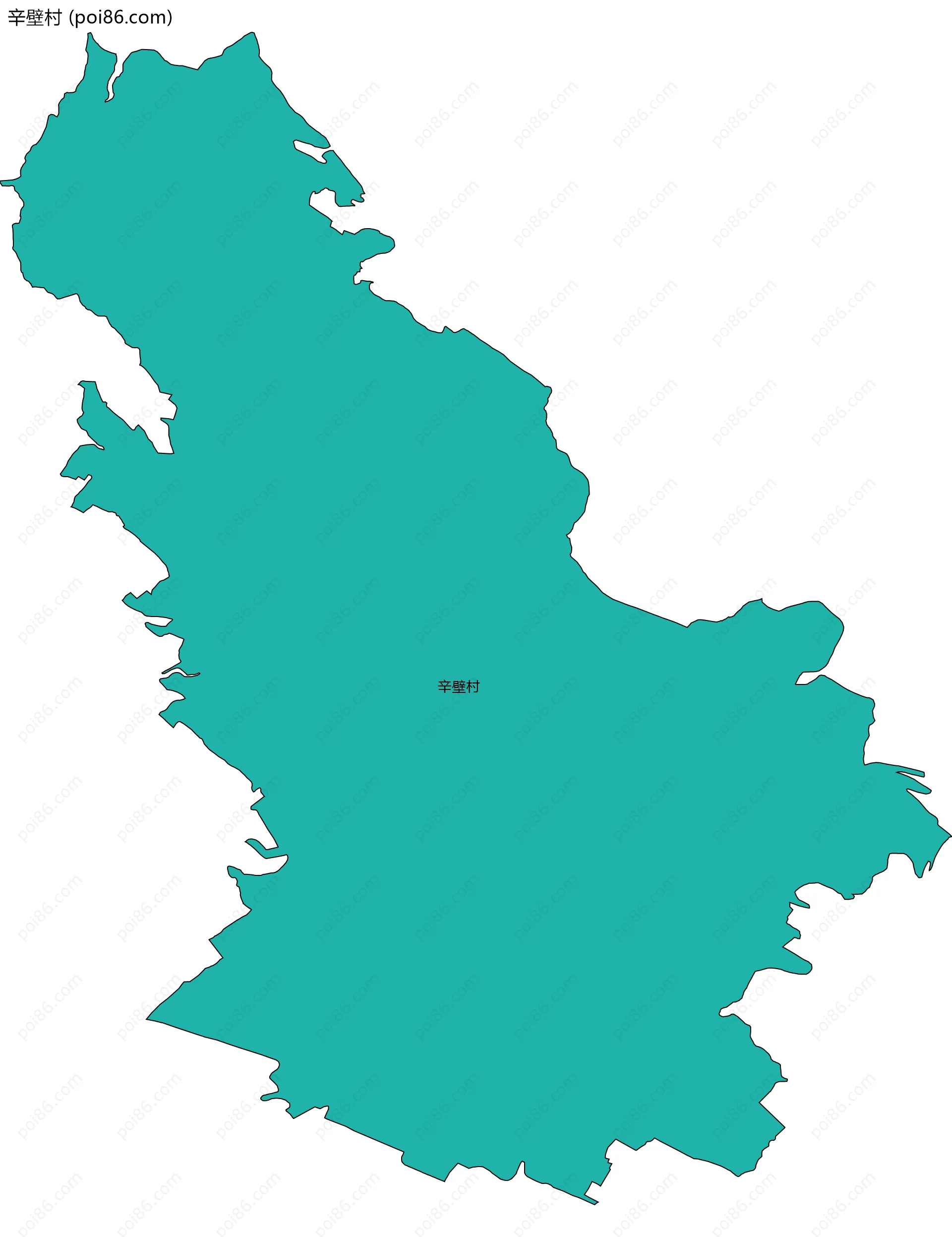 辛壁村边界地图