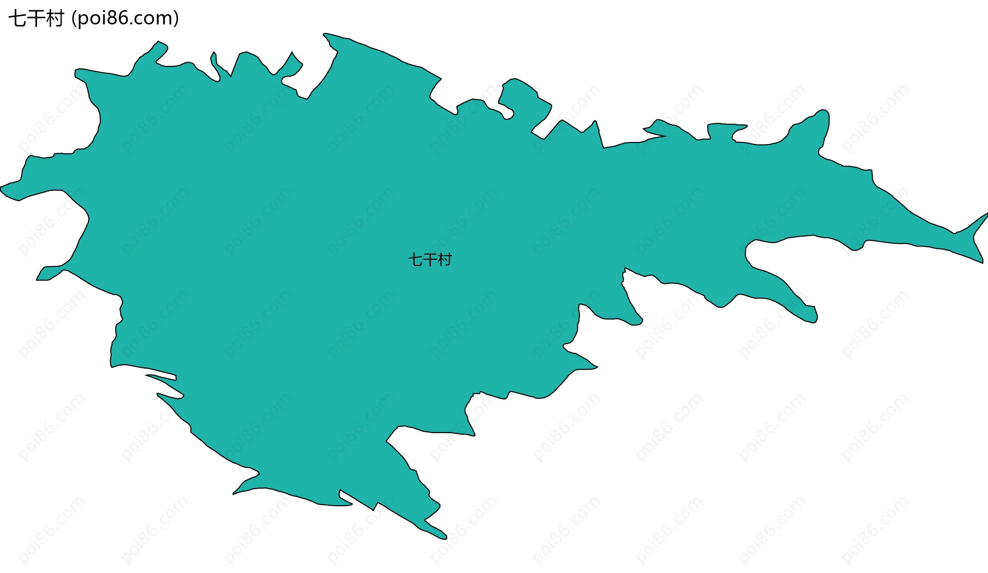 七干村边界地图