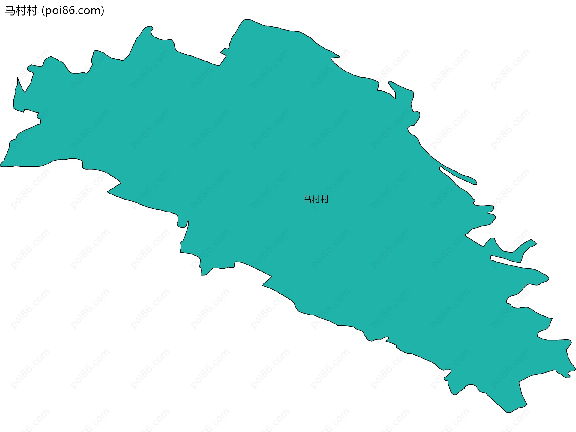 马村村边界地图