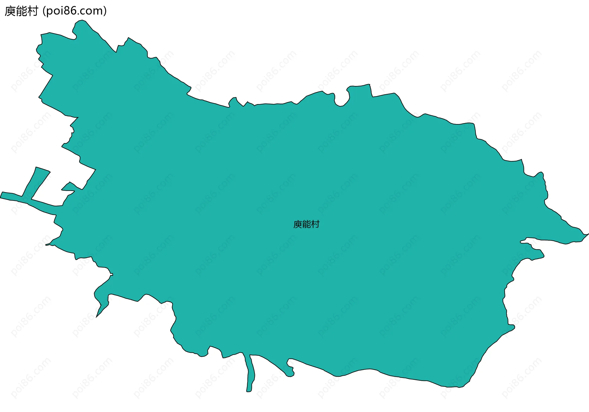 庾能村边界地图