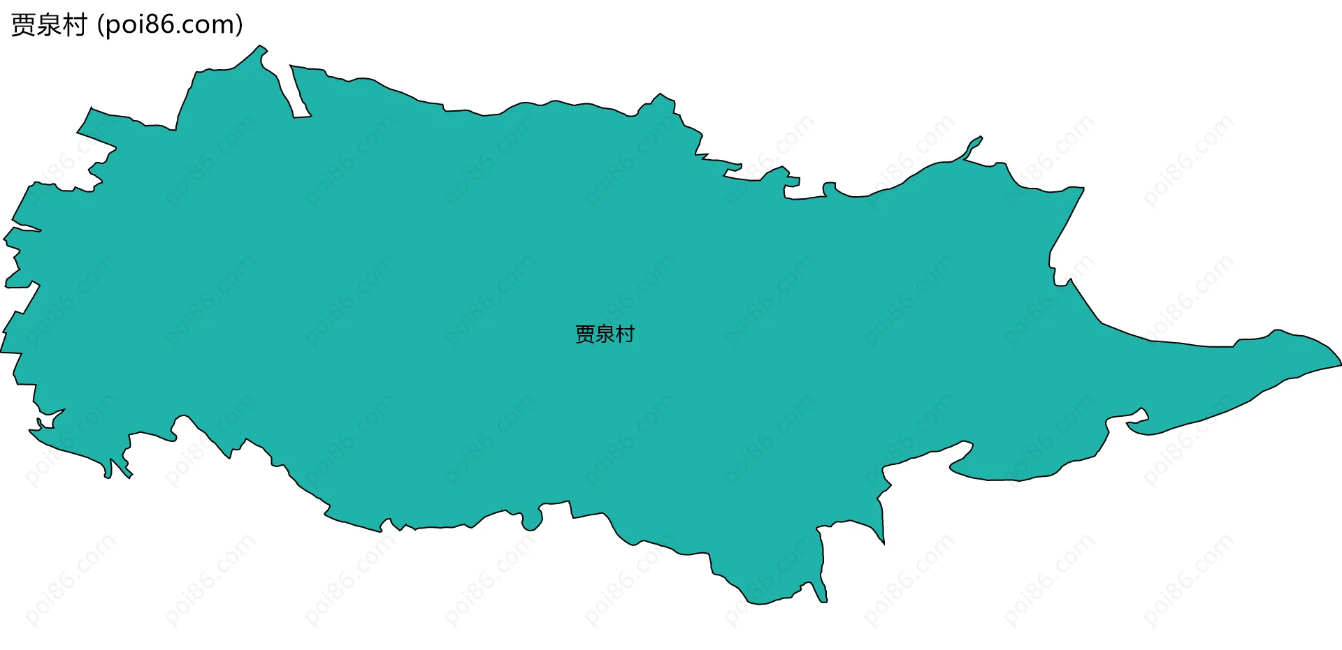 贾泉村边界地图