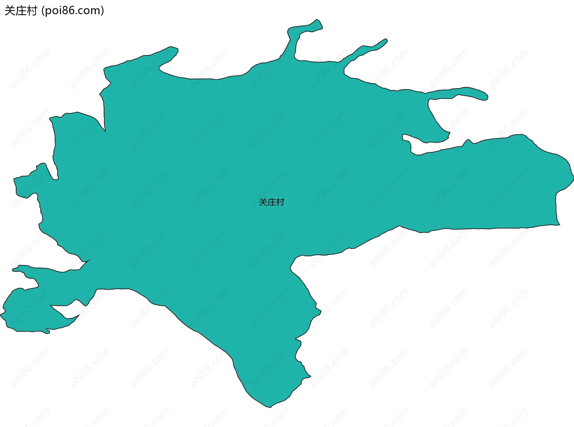 关庄村边界地图