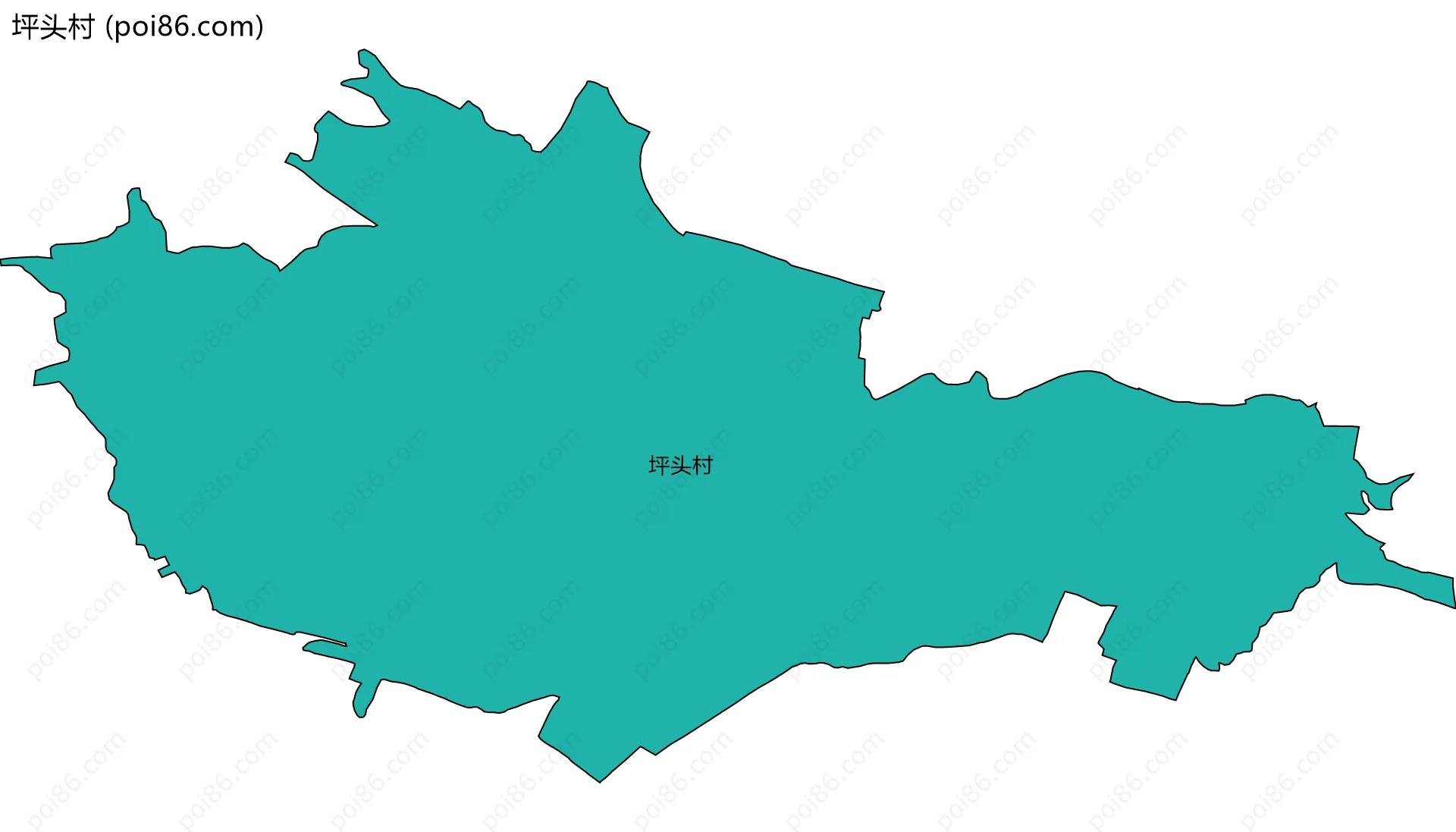 坪头村边界地图