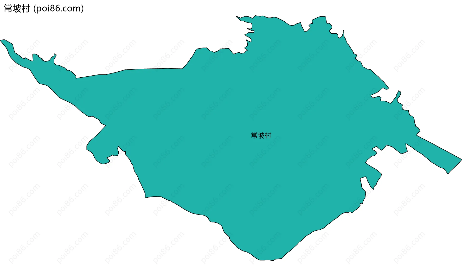 常坡村边界地图