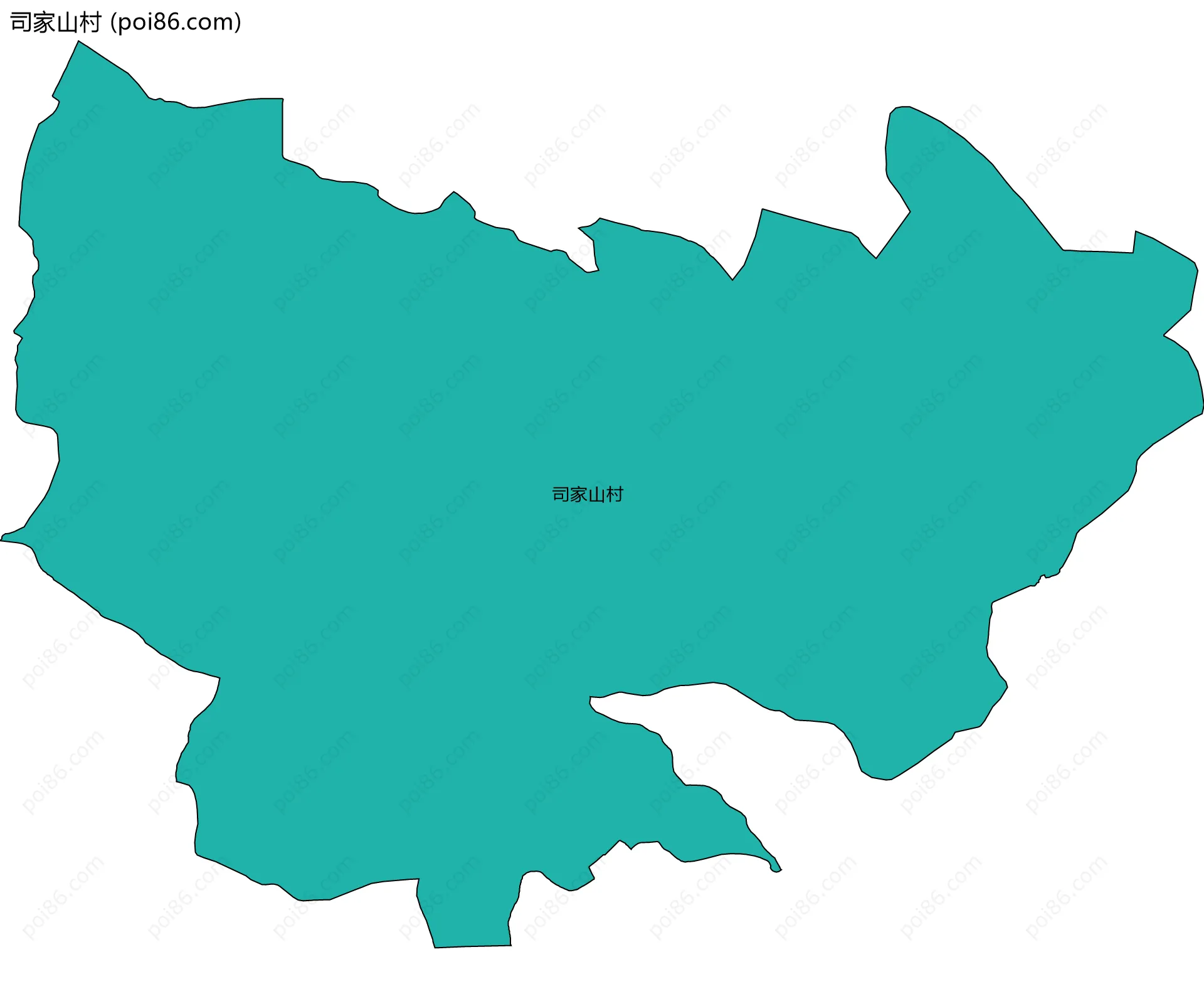 司家山村边界地图