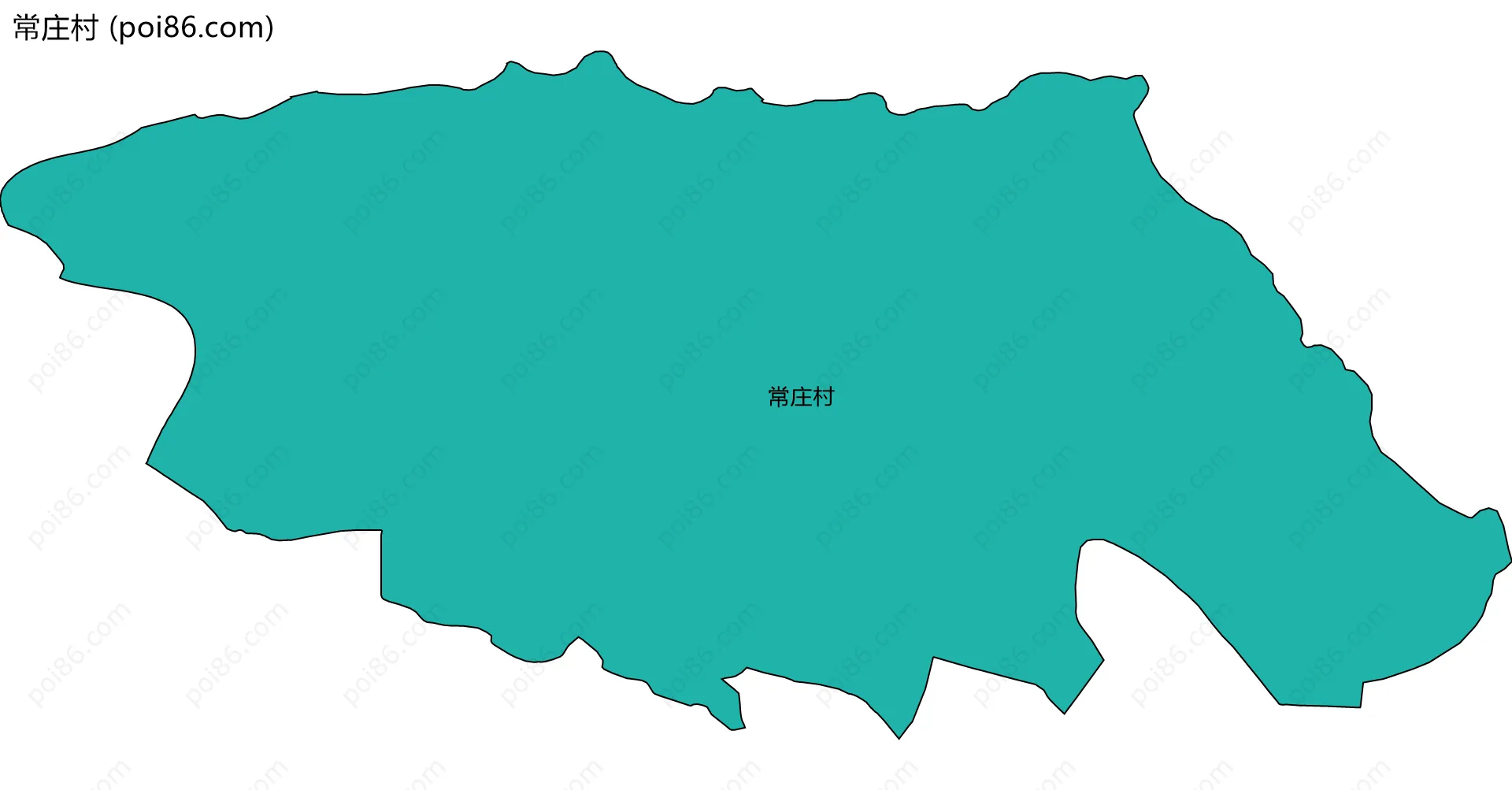 常庄村边界地图