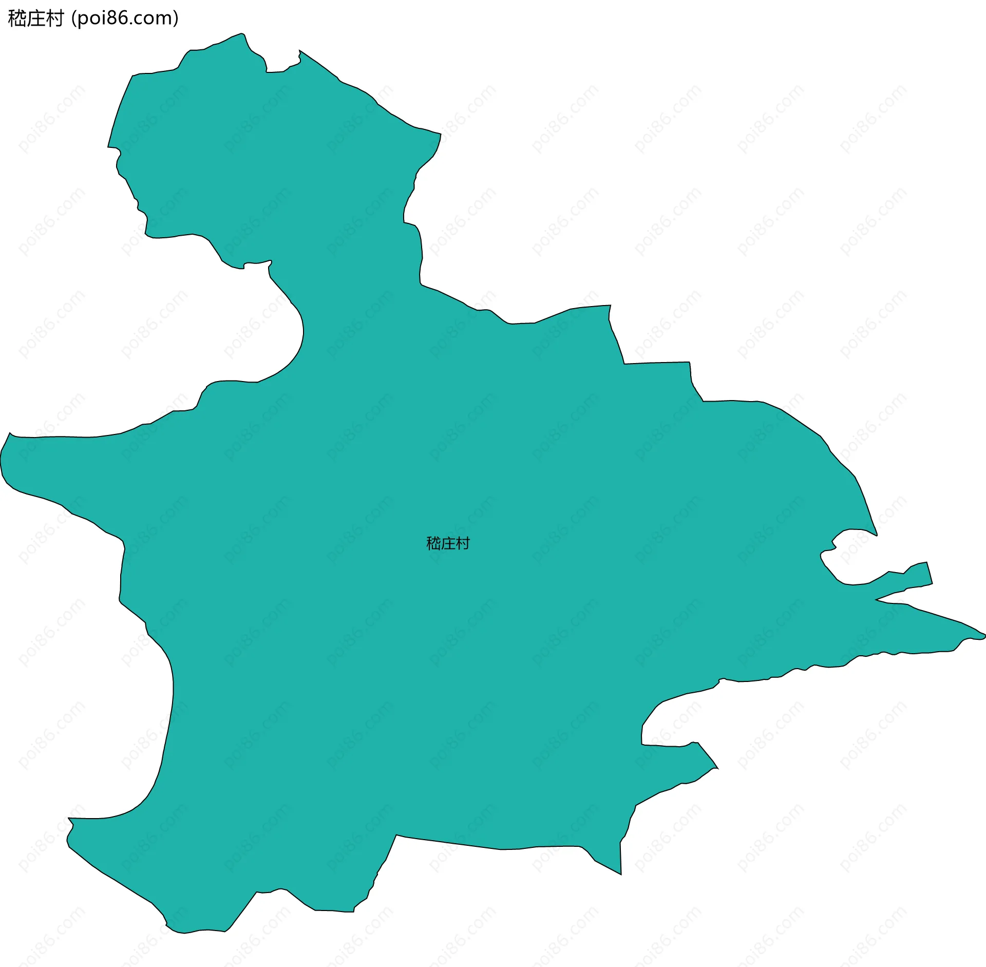 嵇庄村边界地图