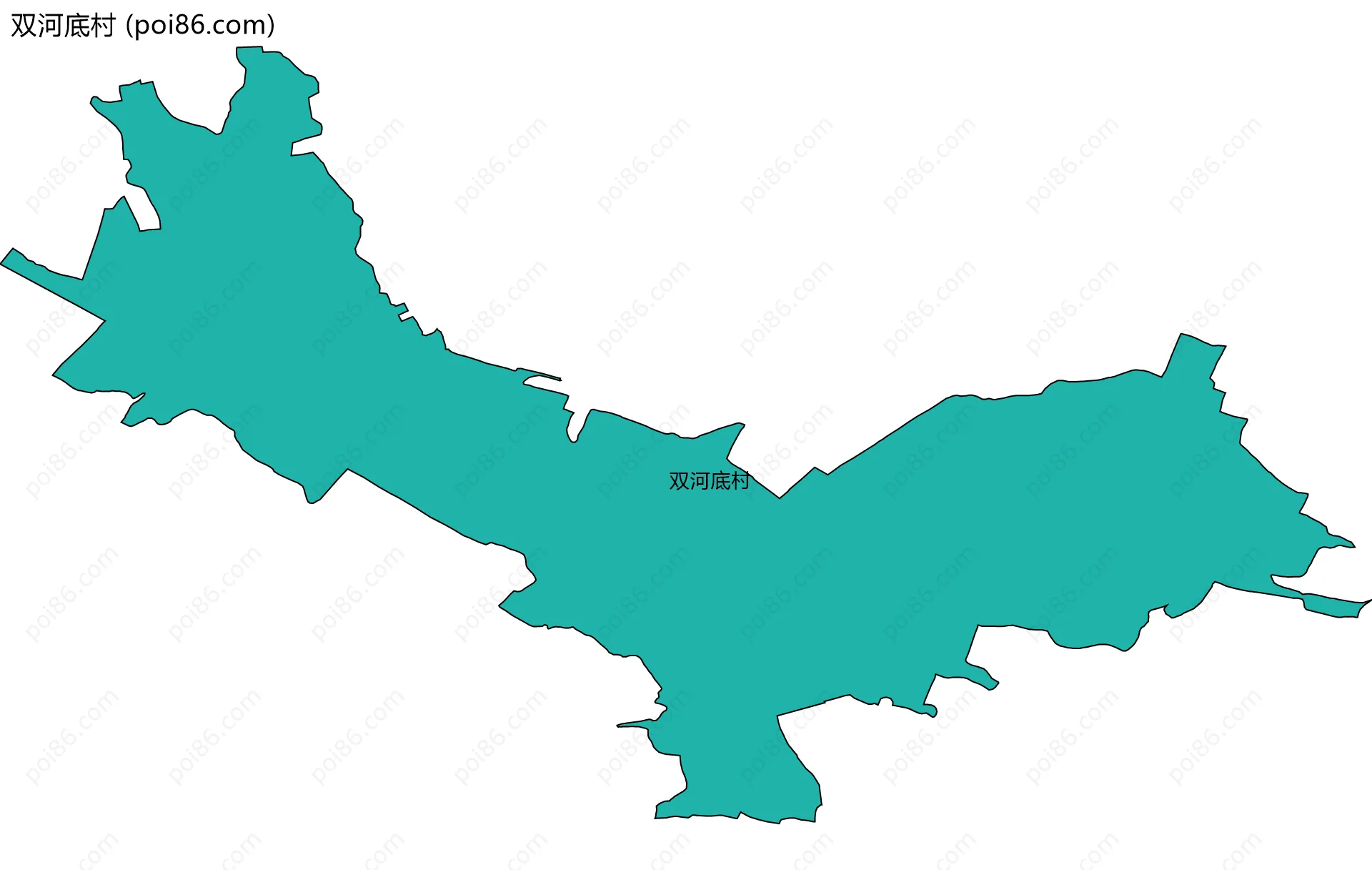 双河底村边界地图