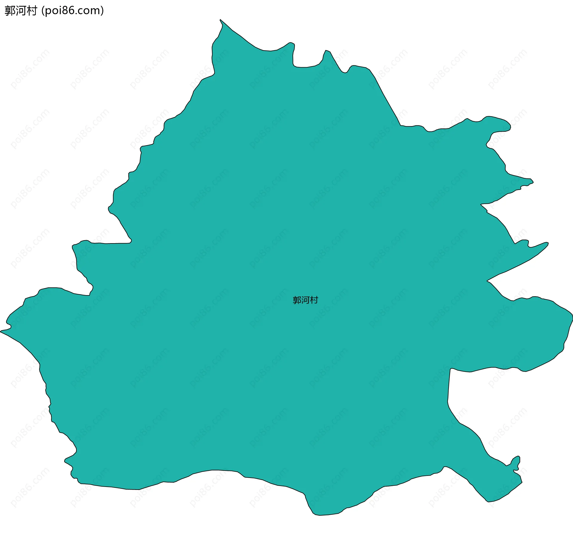 郭河村边界地图