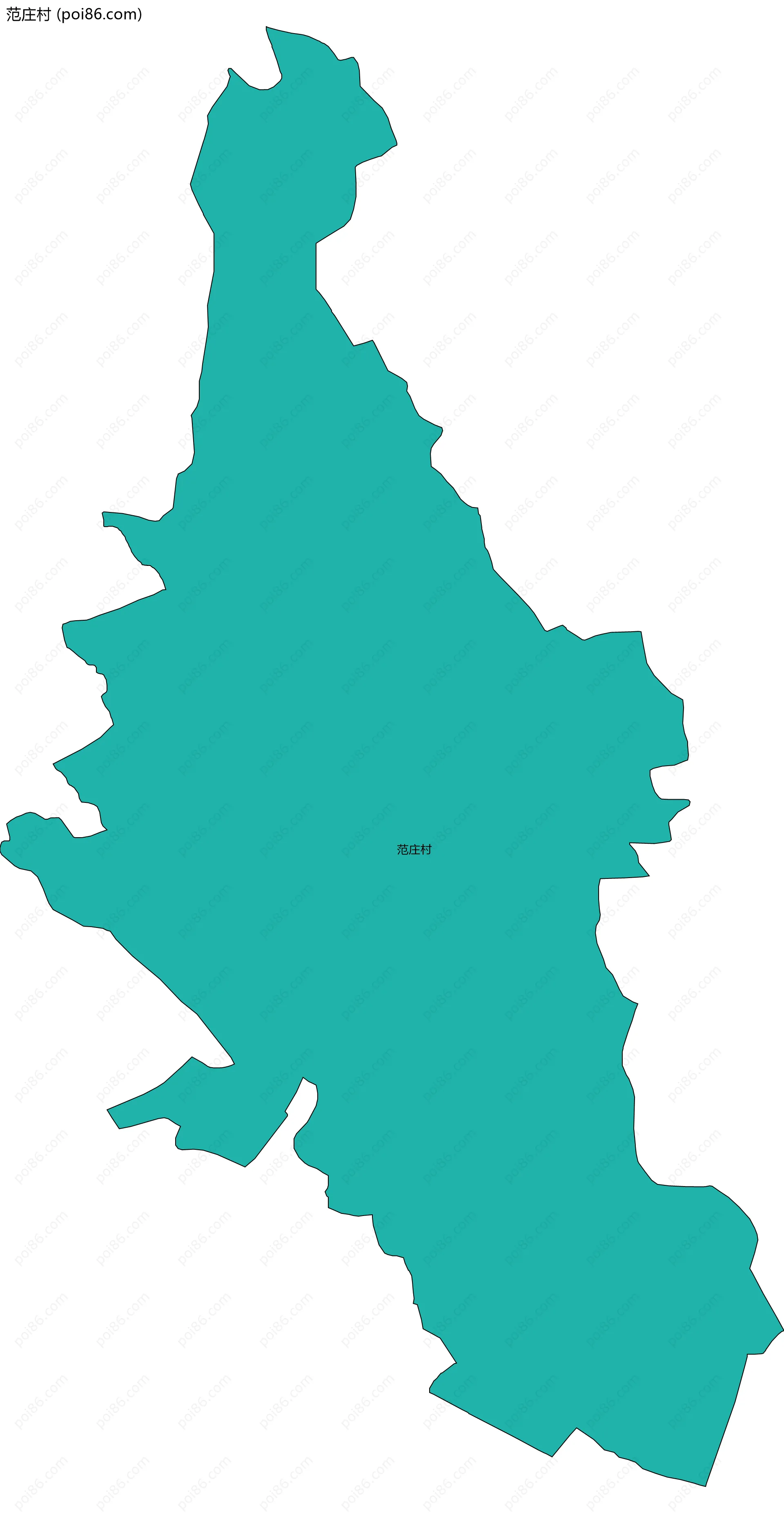 范庄村边界地图