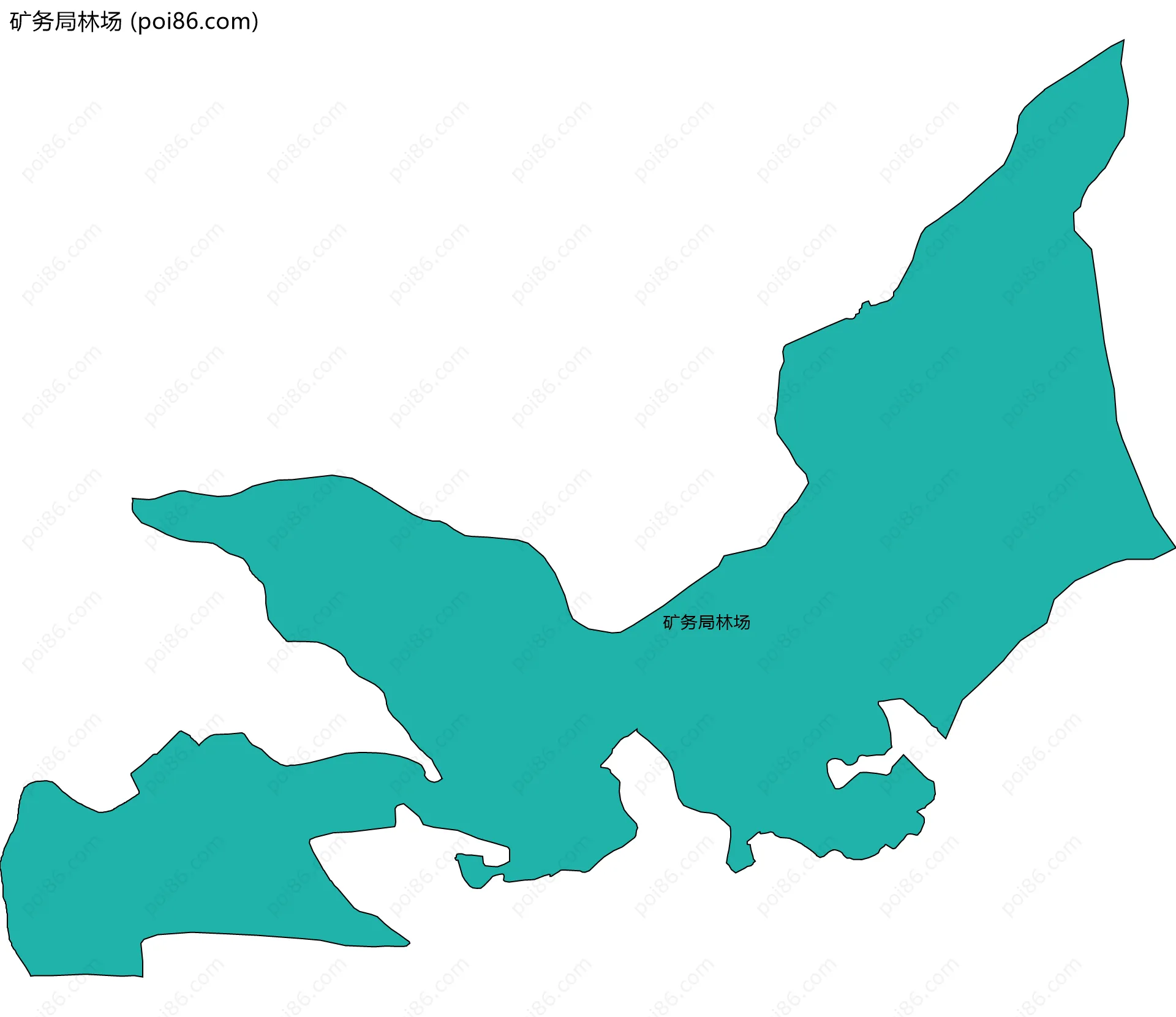 矿务局林场边界地图