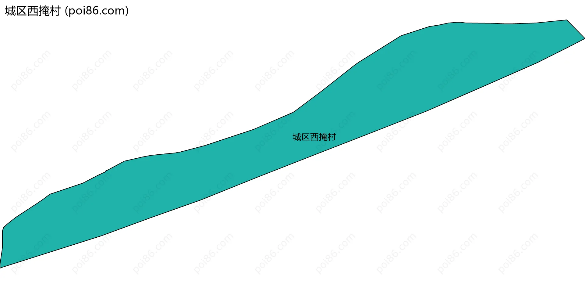 城区西掩村边界地图