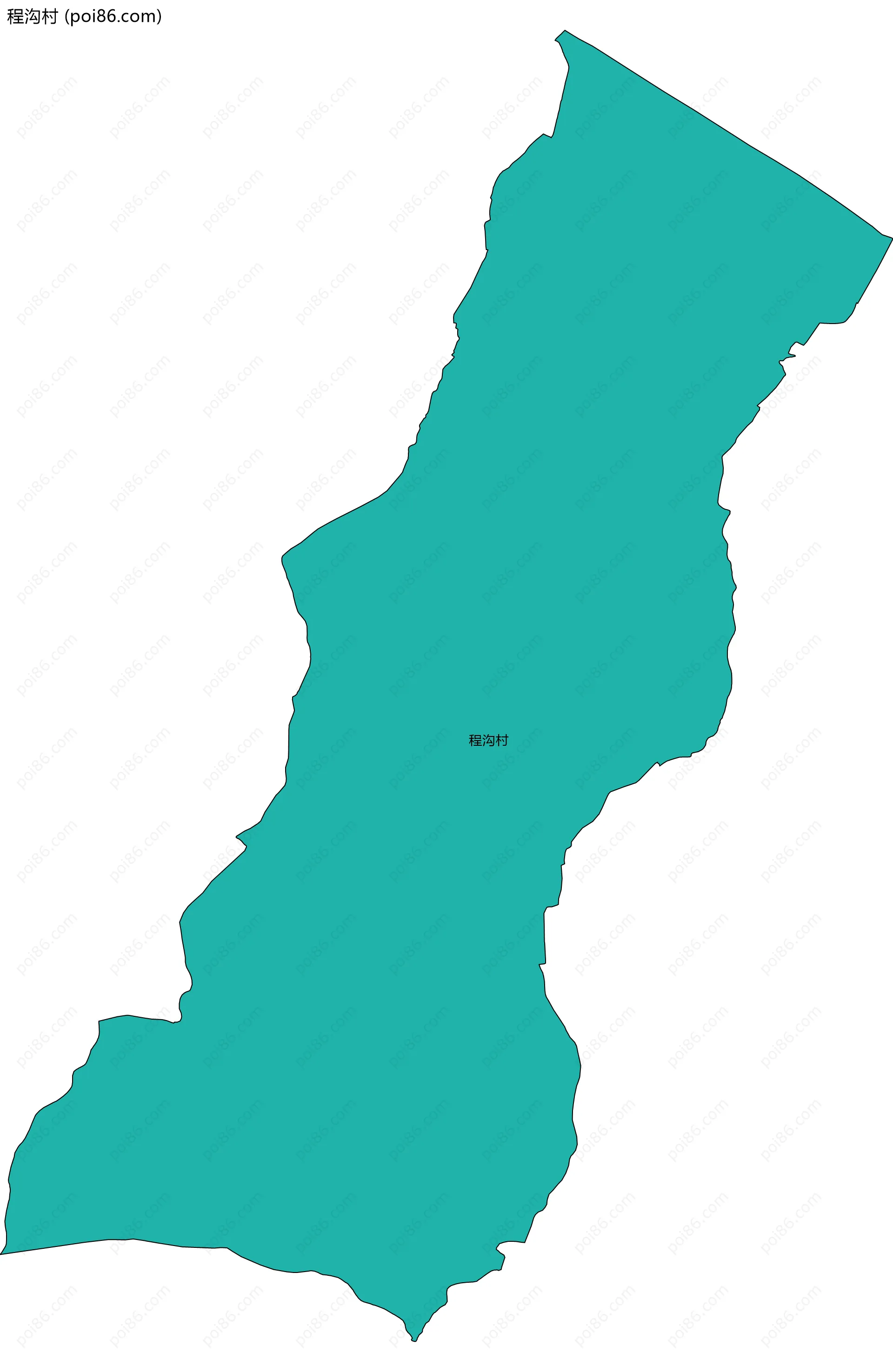 程沟村边界地图