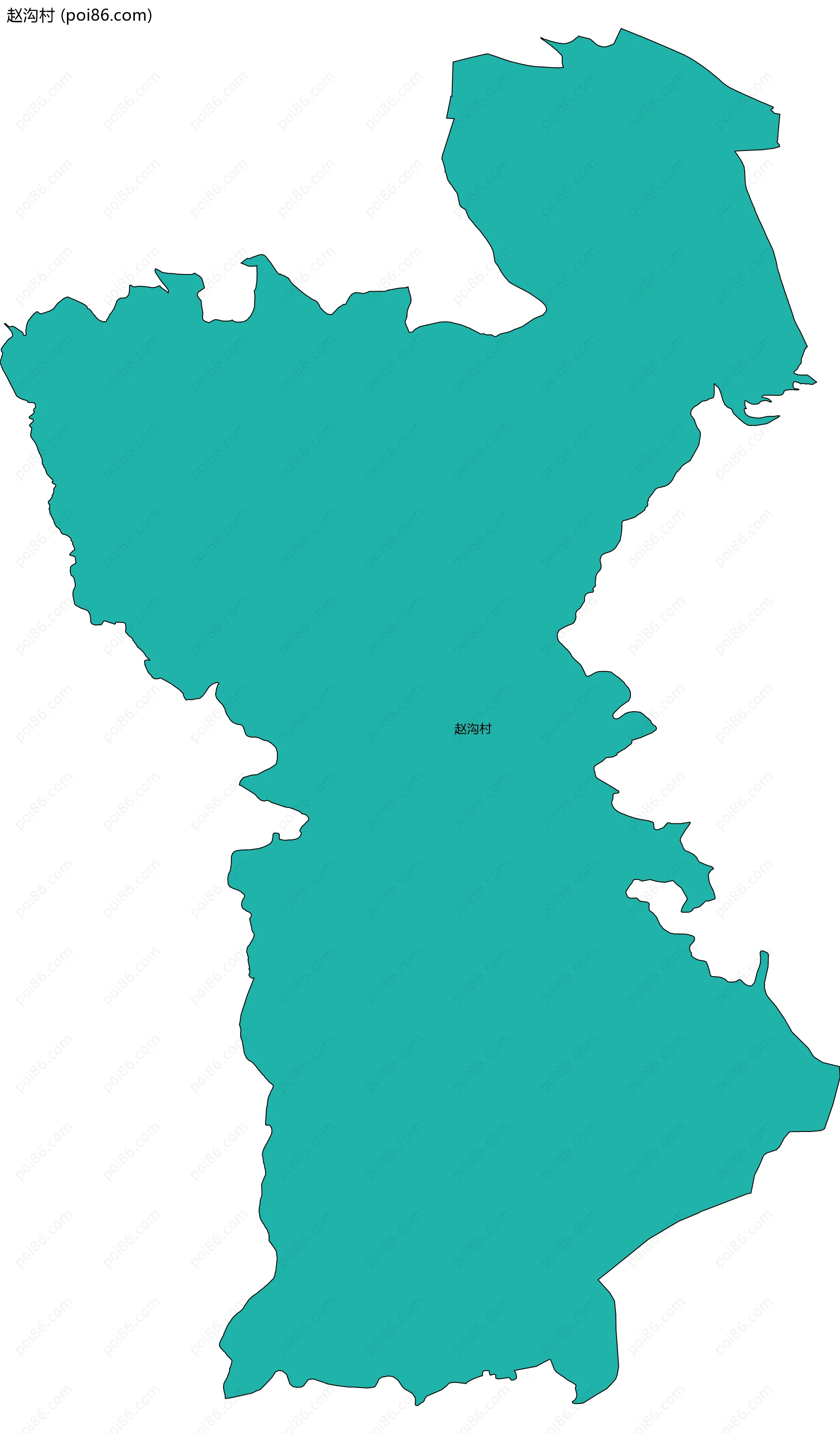 赵沟村边界地图
