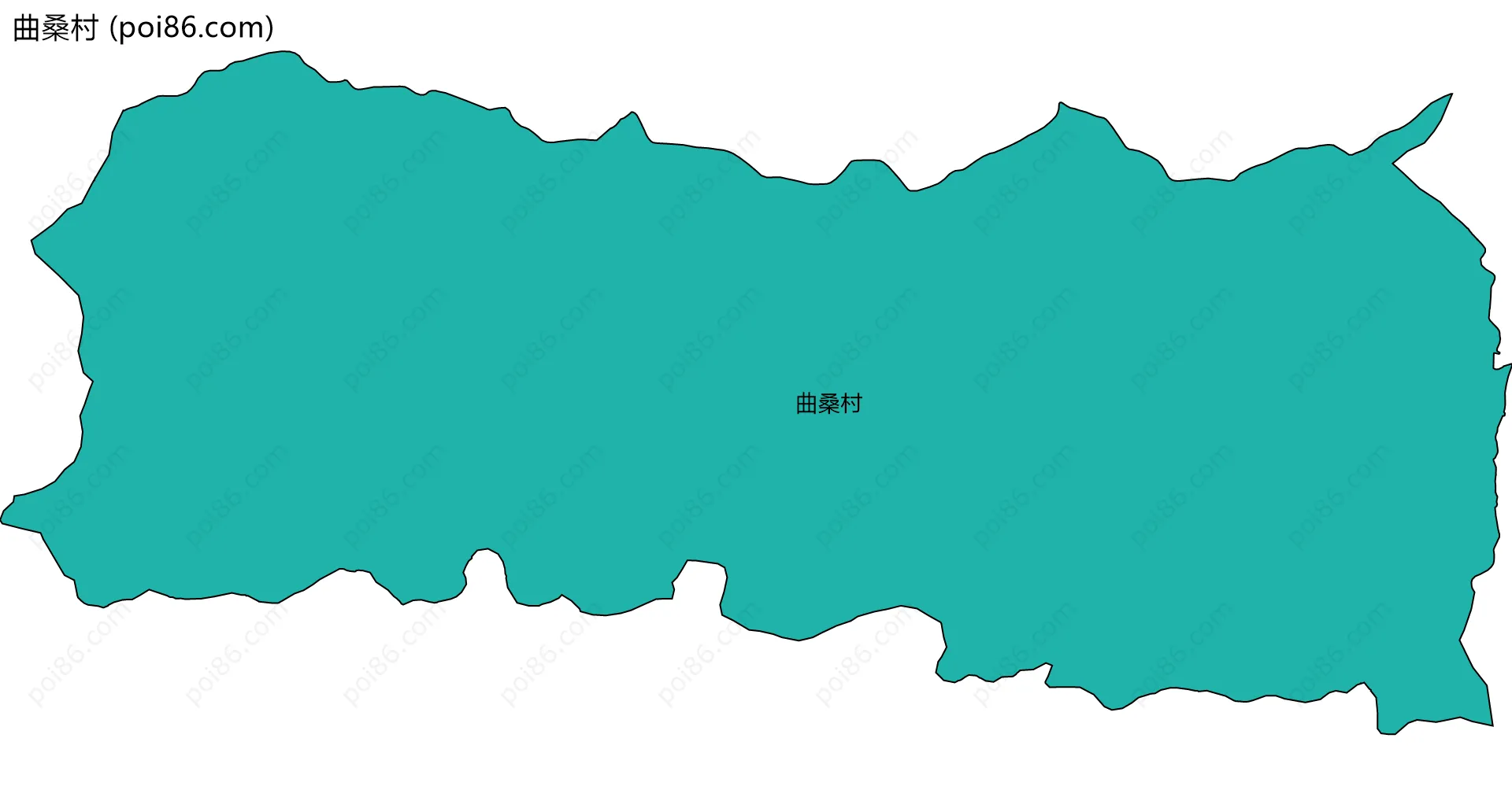曲桑村边界地图