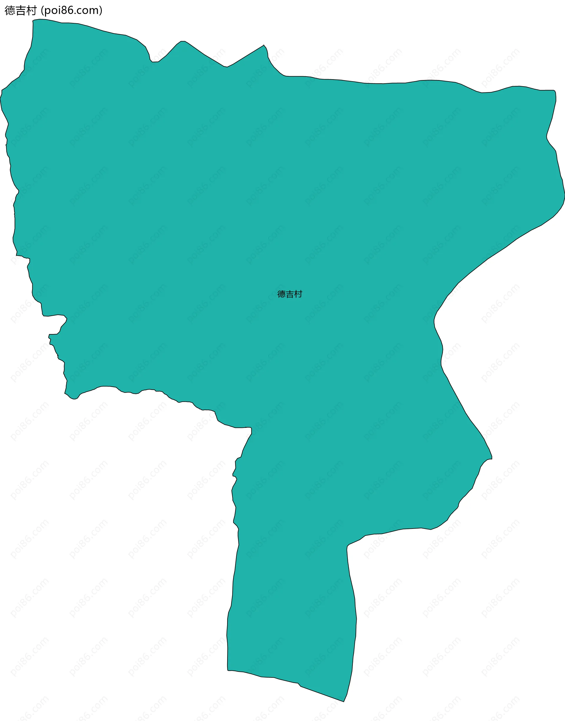 德吉村边界地图