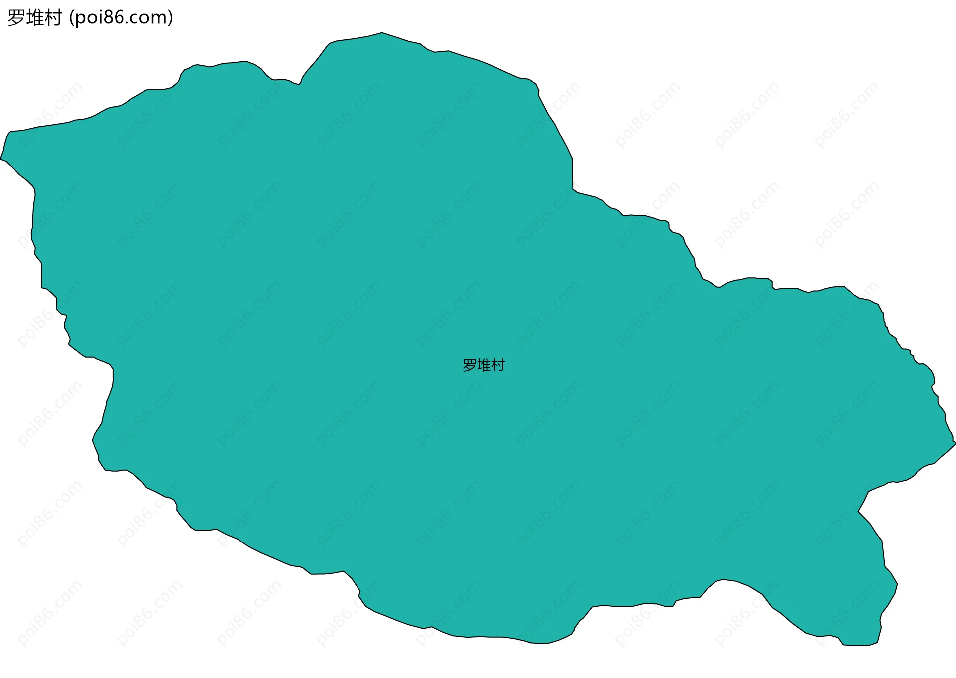 罗堆村边界地图