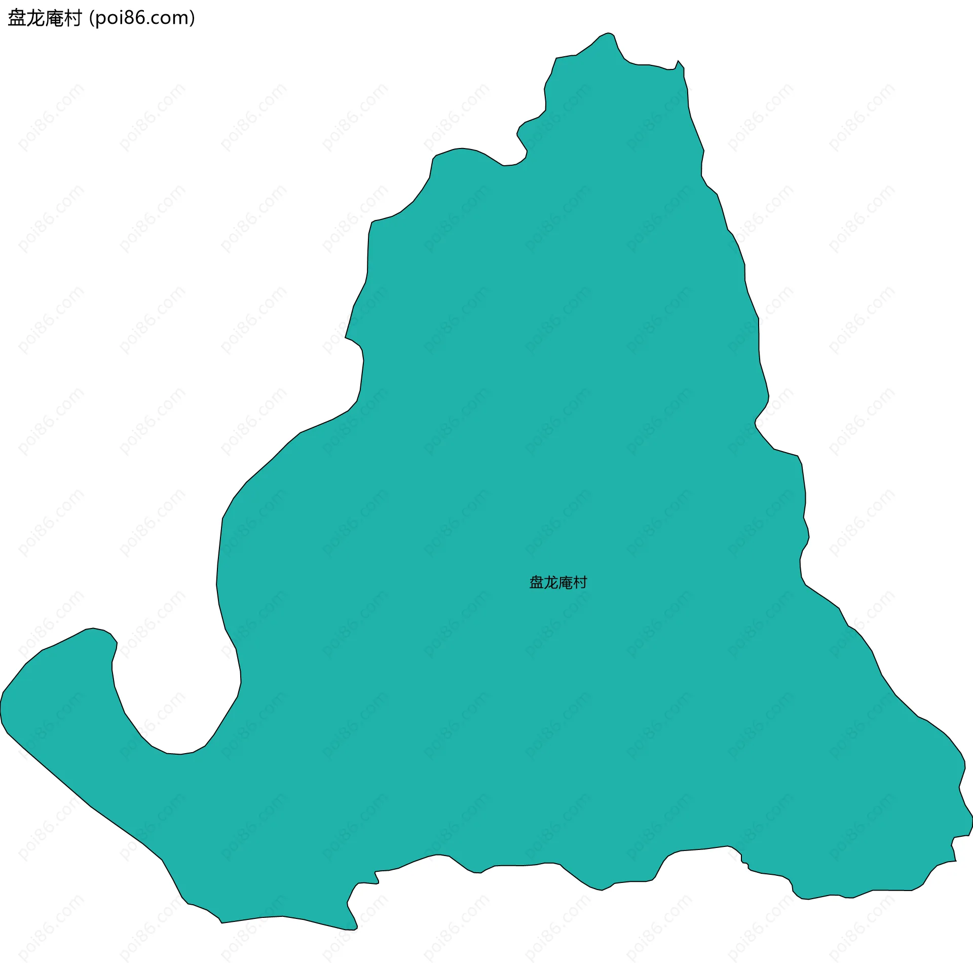 盘龙庵村边界地图