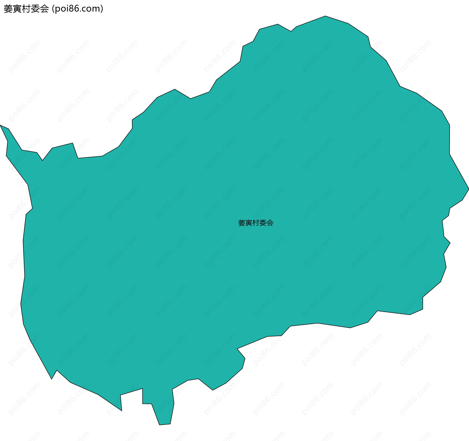 姜寅村委会边界地图