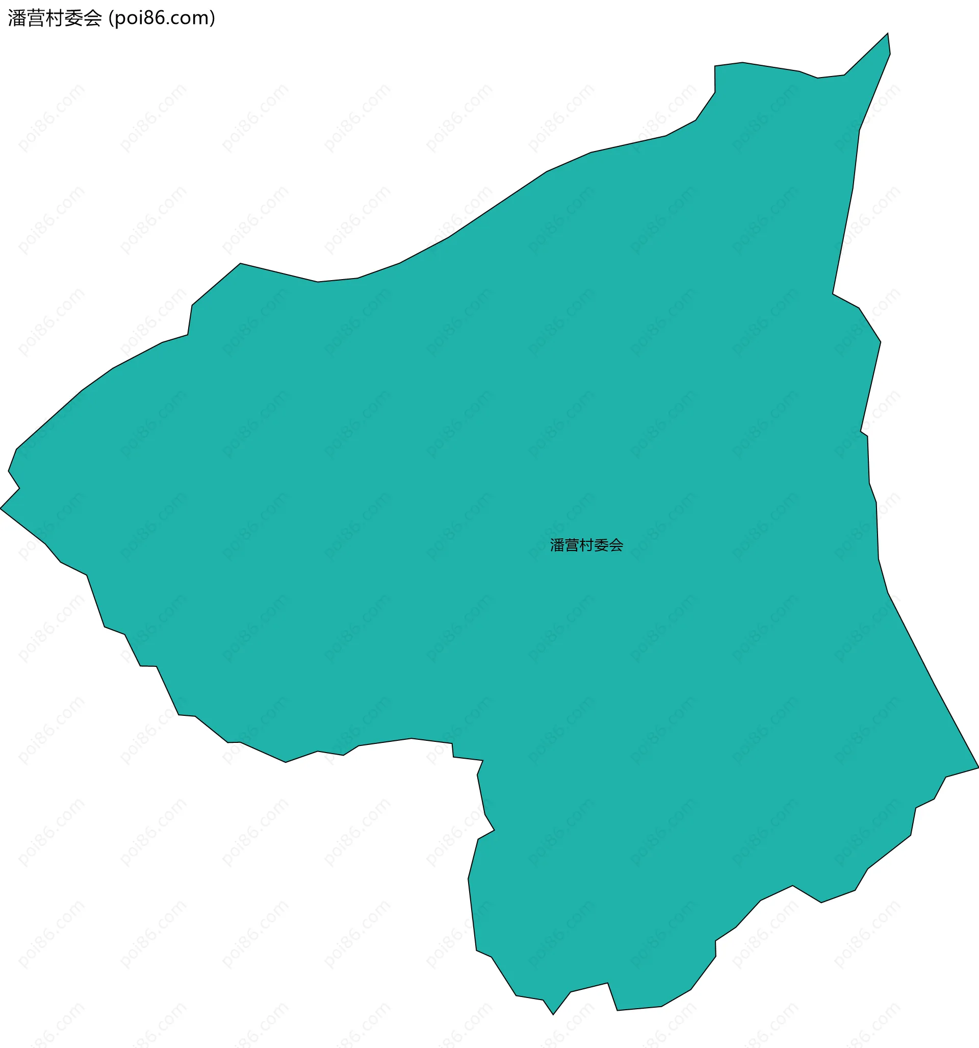 潘营村委会边界地图