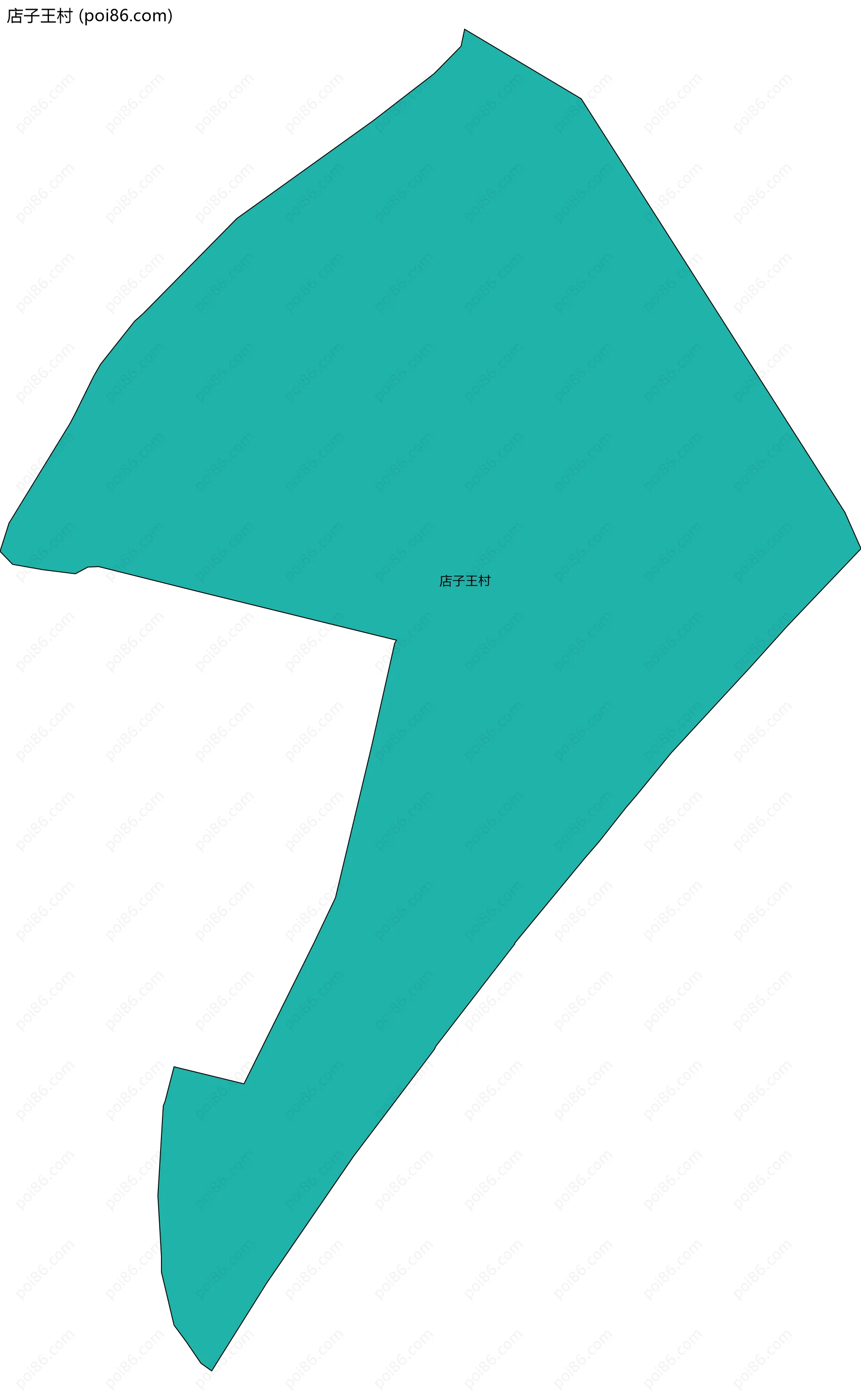 店子王村边界地图