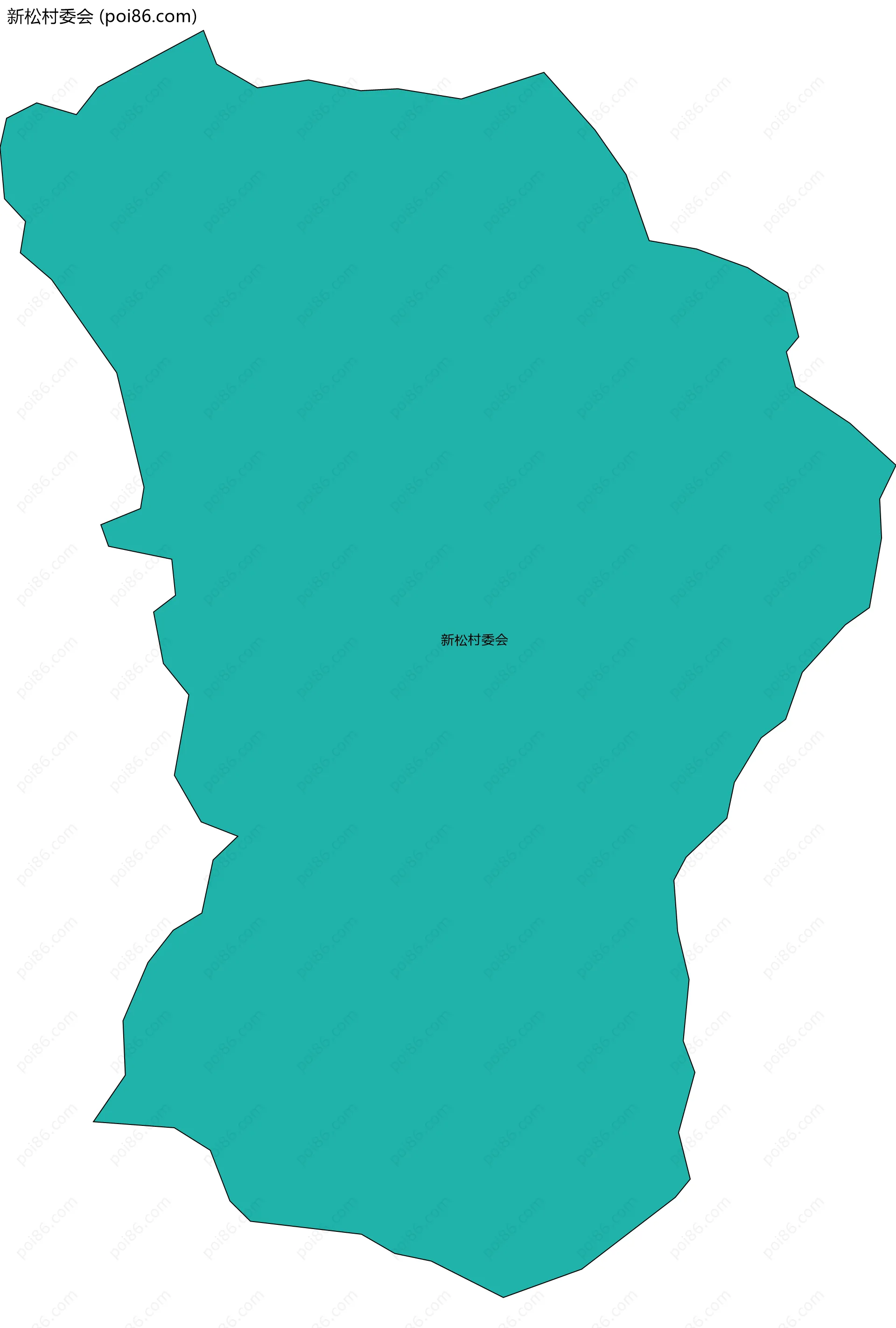 新松村委会边界地图