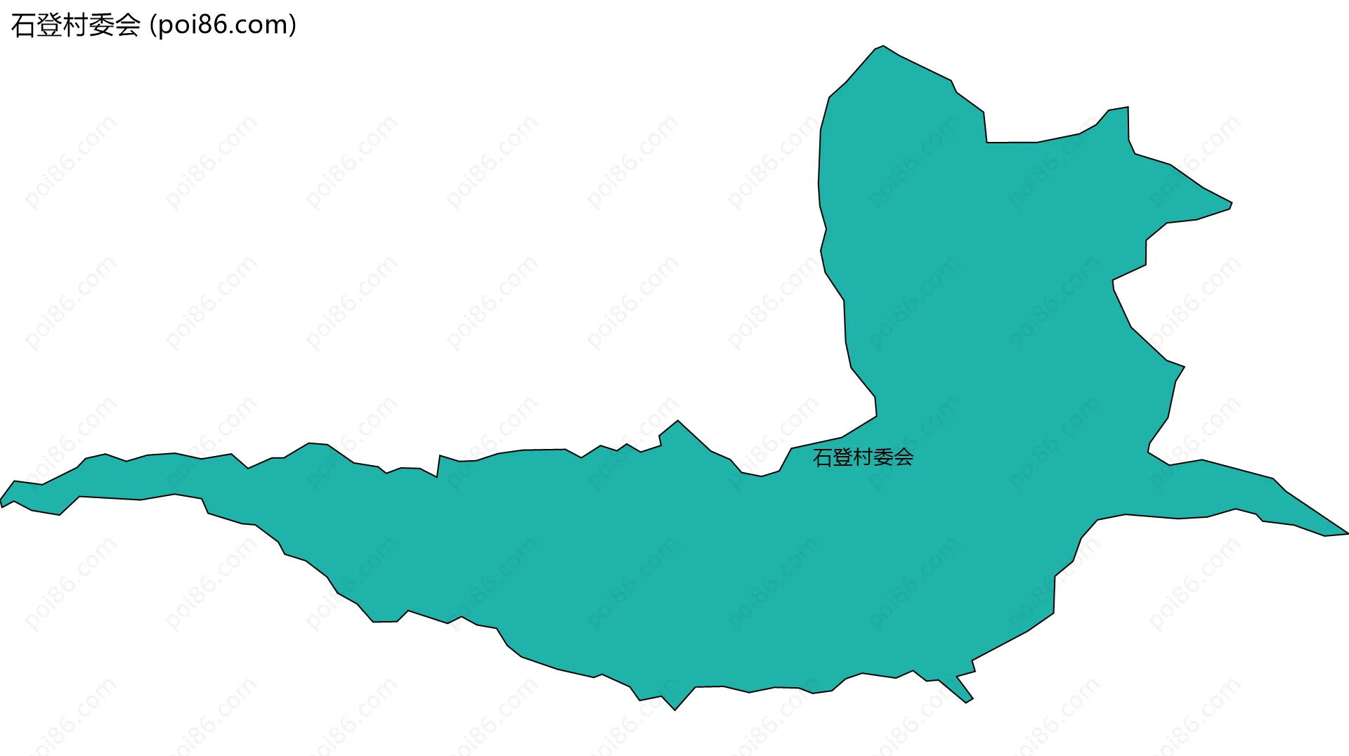 石登村委会边界地图