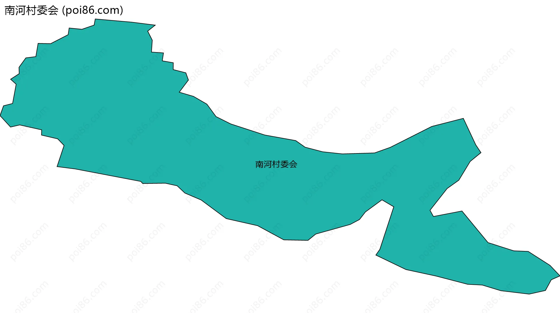 南河村委会边界地图