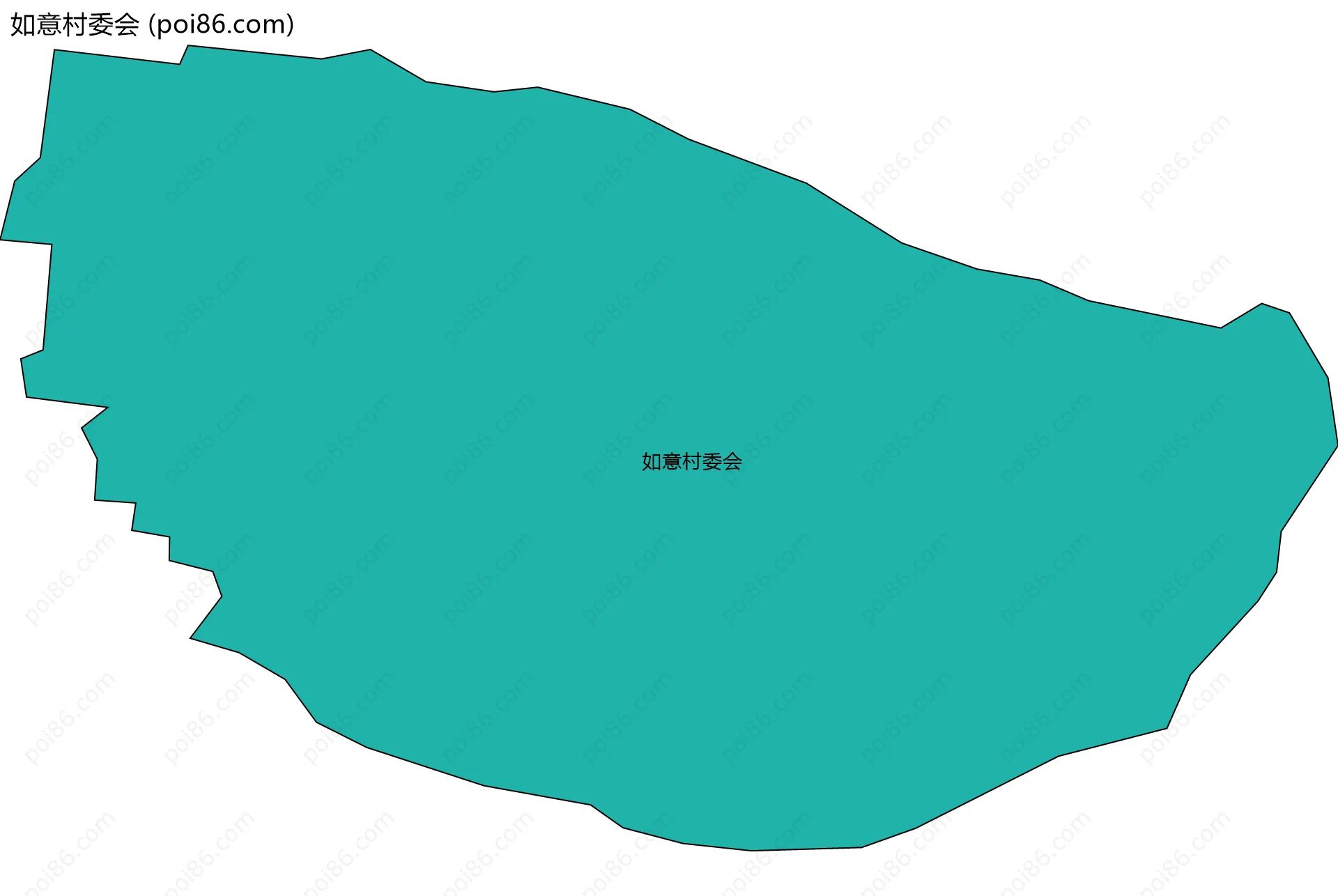 如意村委会边界地图