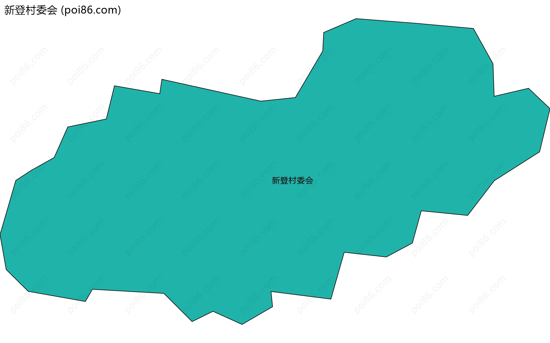 新登村委会边界地图