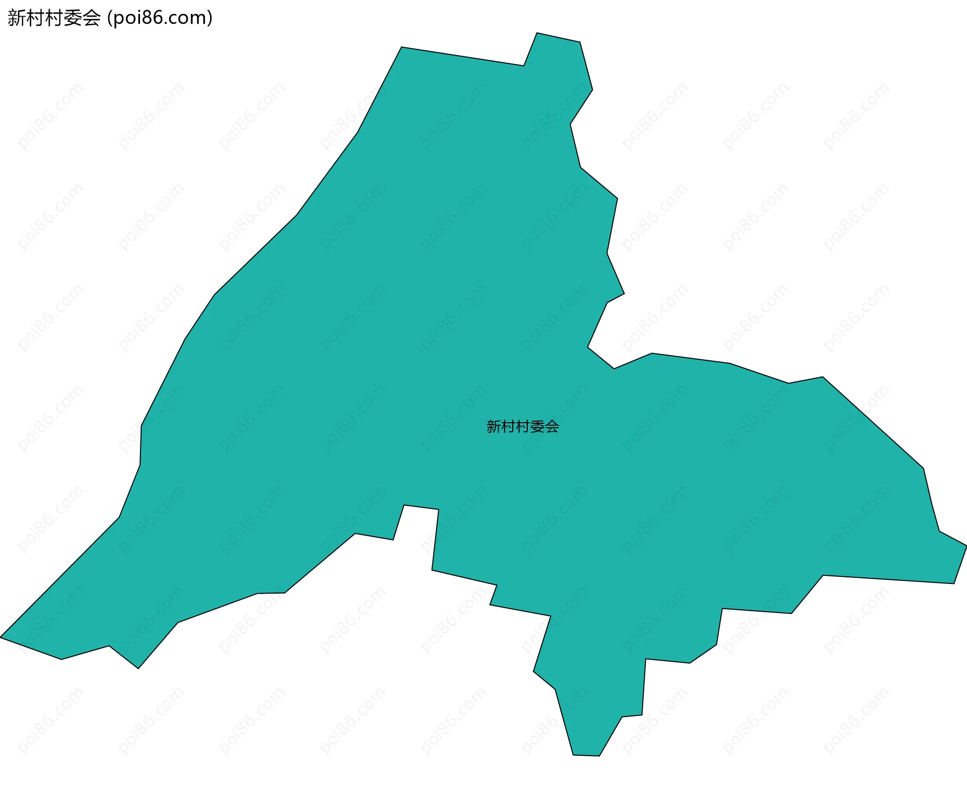 新村村委会边界地图