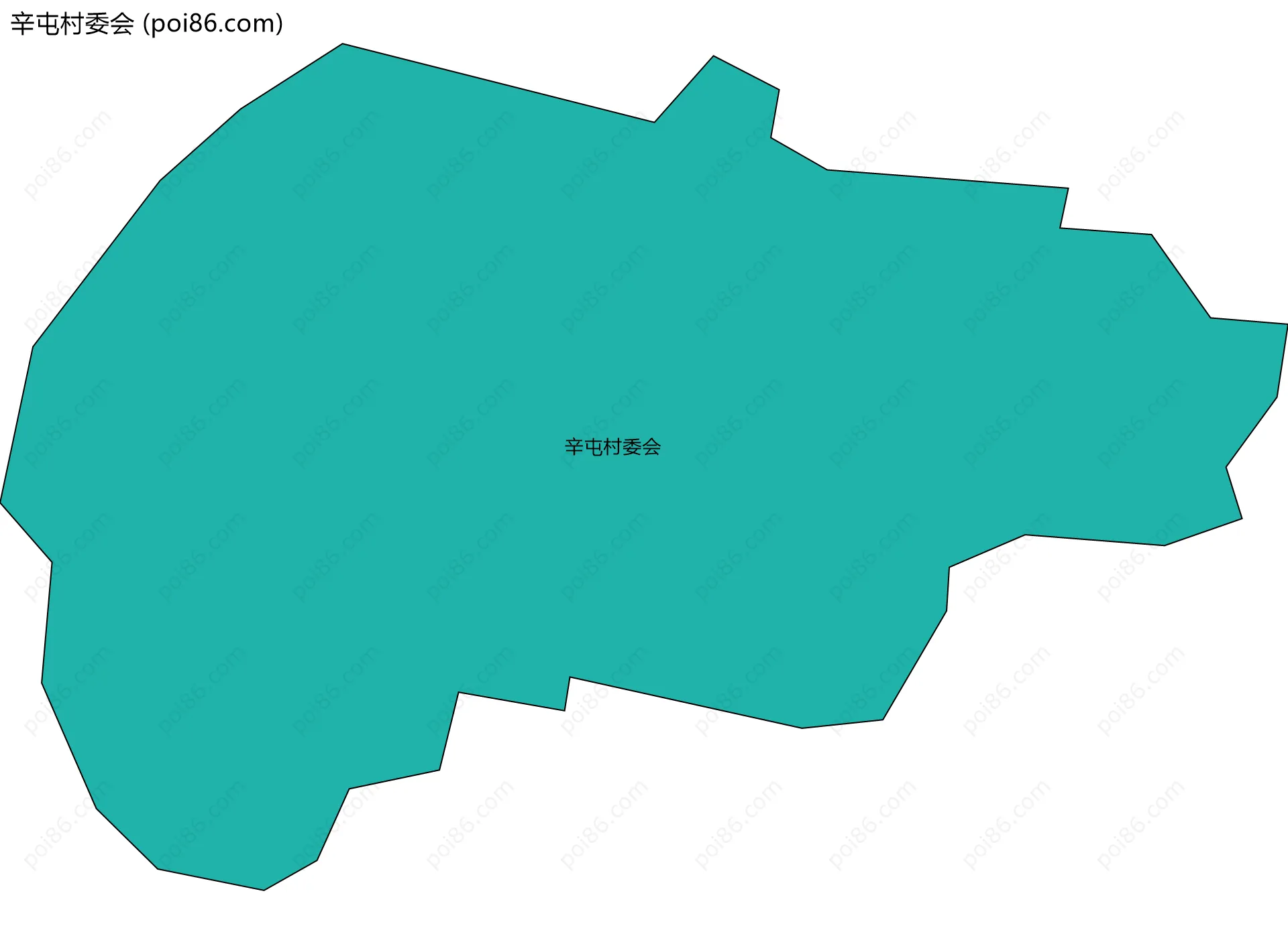 辛屯村委会边界地图