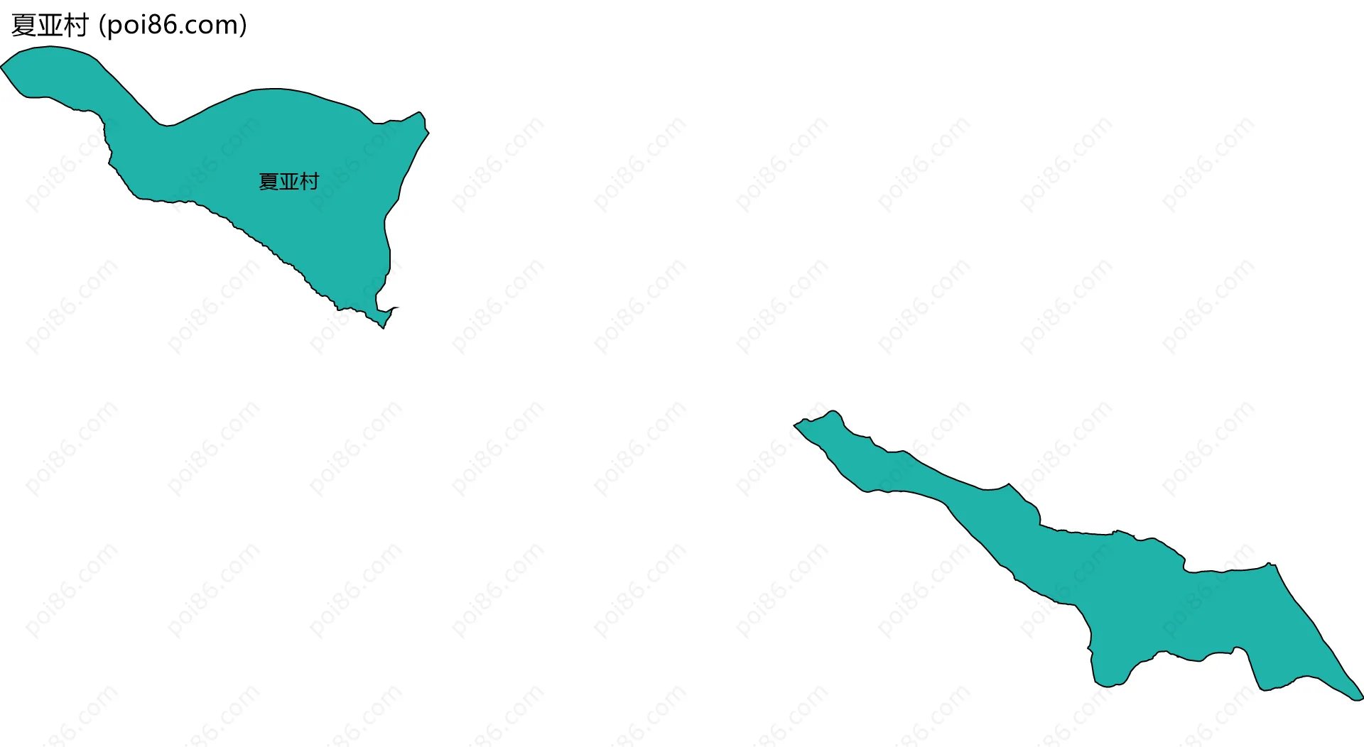 夏亚村边界地图