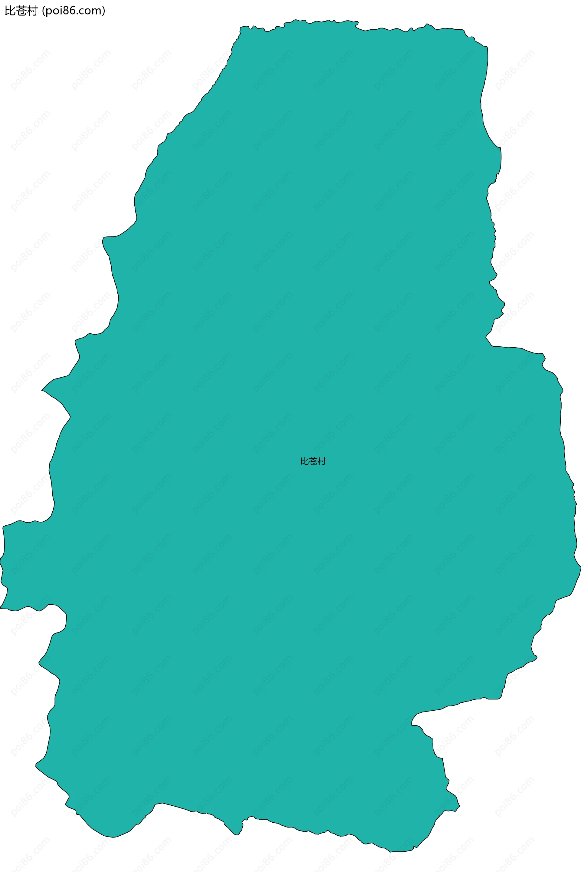 比苍村边界地图