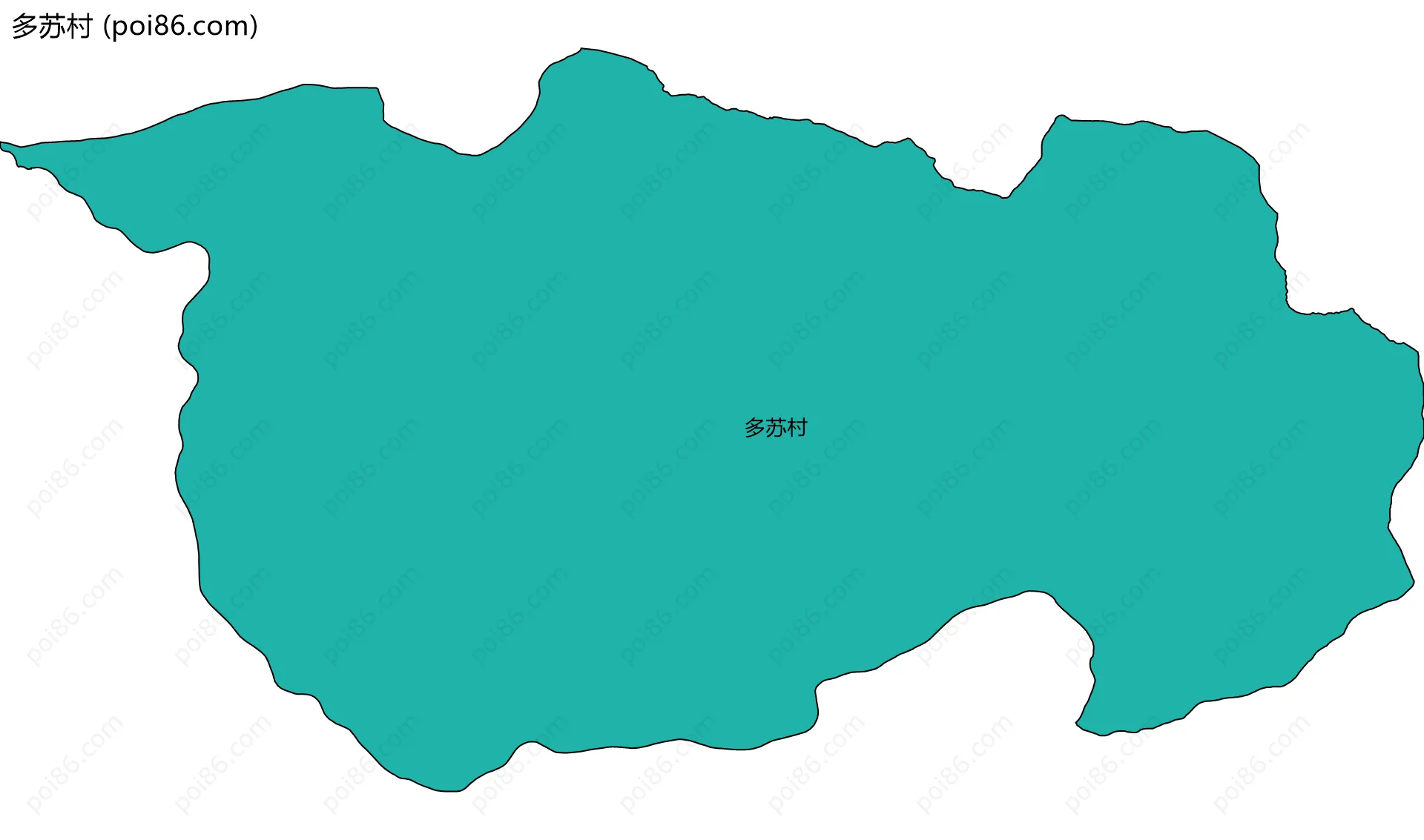 多苏村边界地图