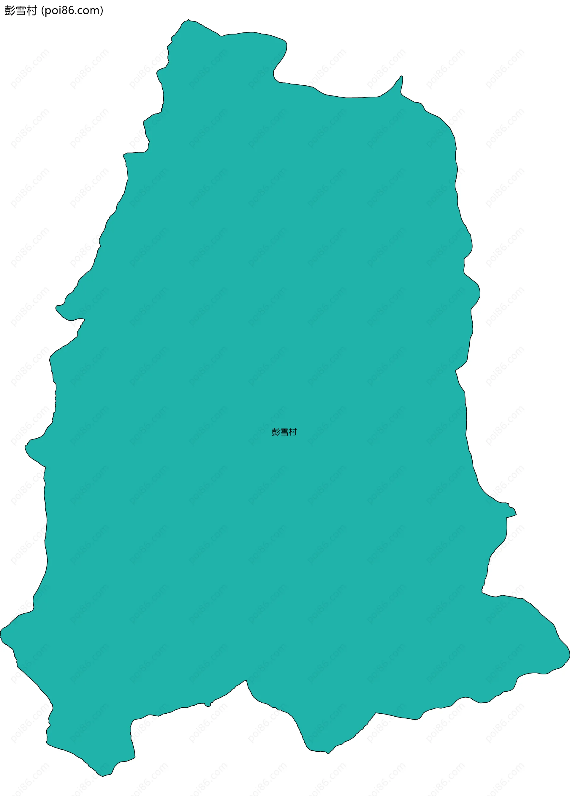 彭雪村边界地图