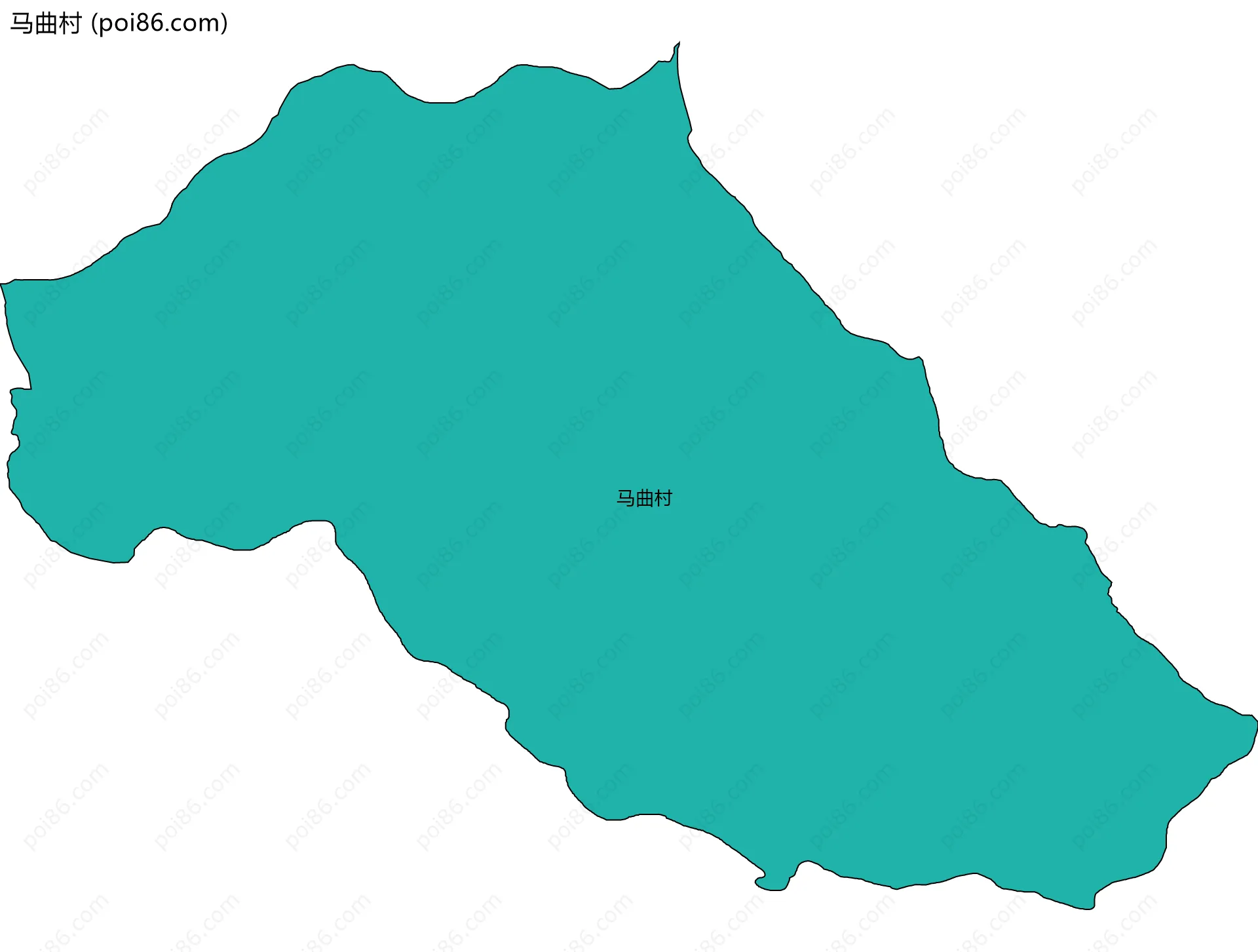 马曲村边界地图