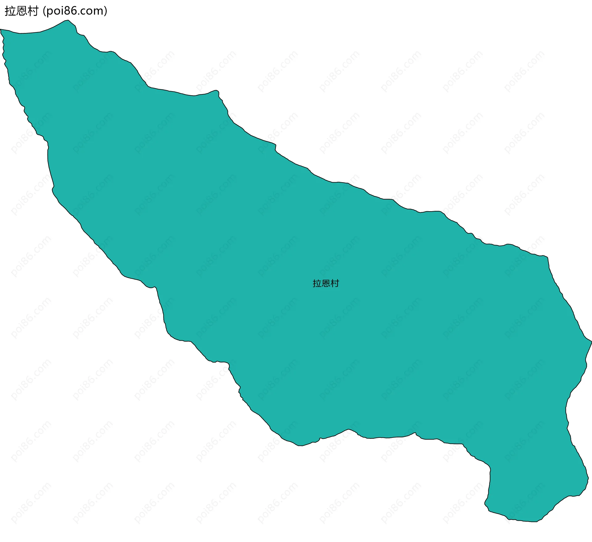 拉恩村边界地图