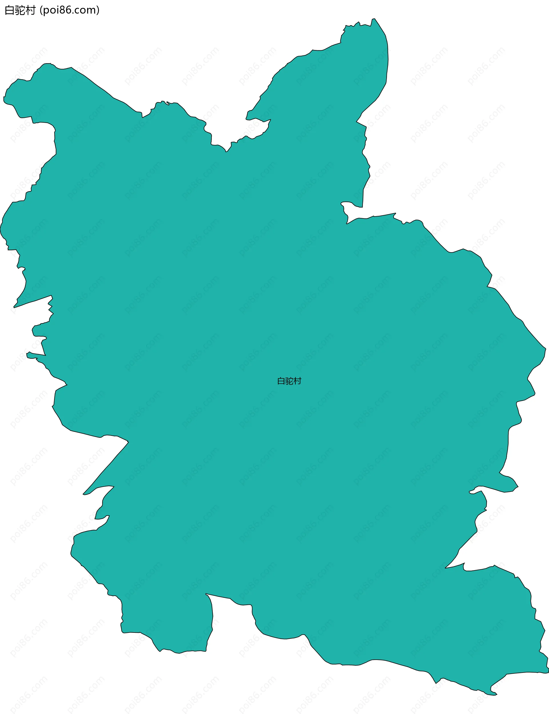 白驼村边界地图