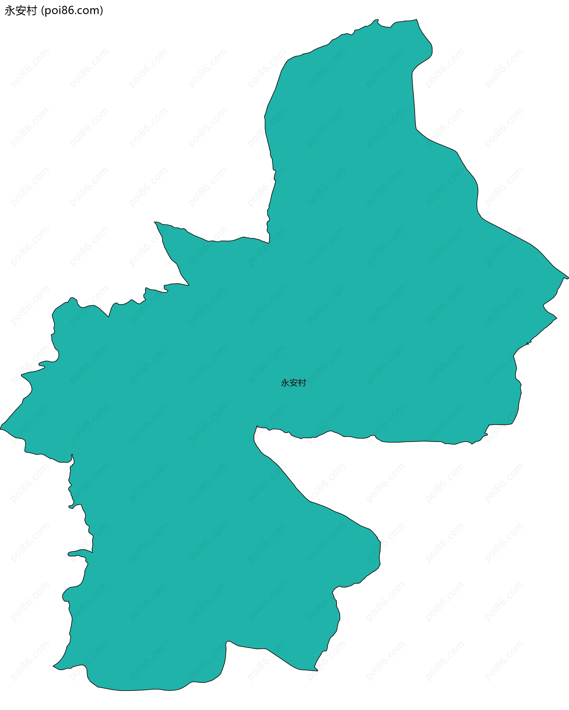 永安村边界地图