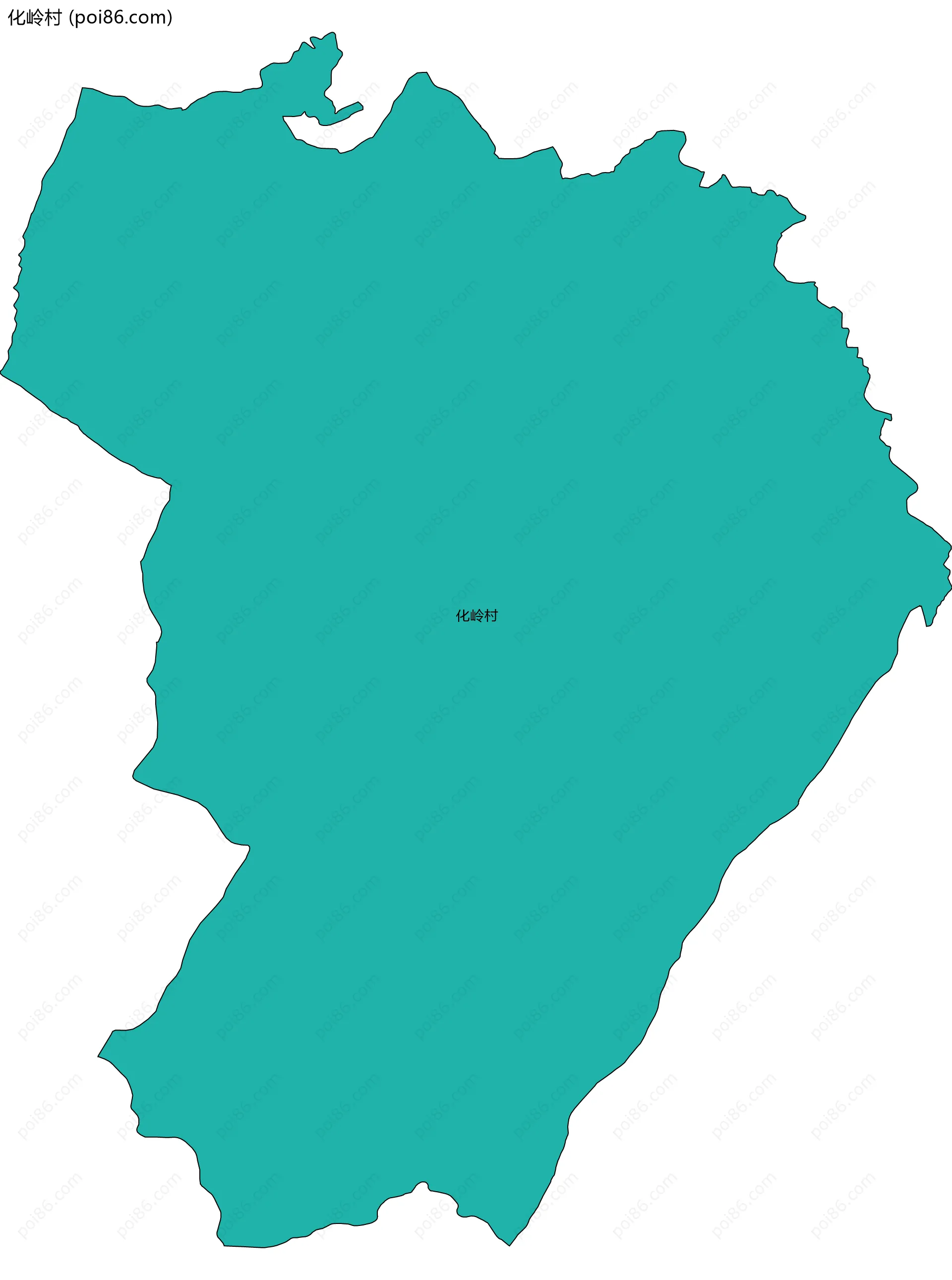 化岭村边界地图