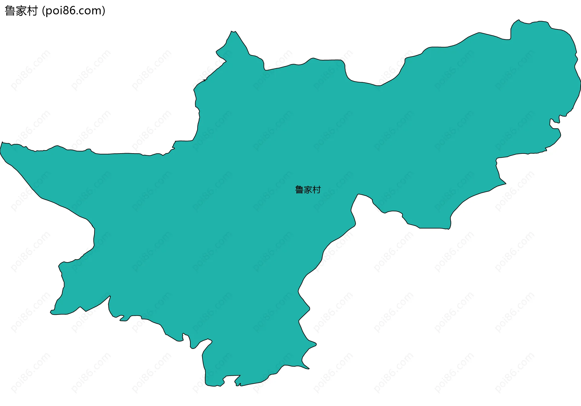 鲁家村边界地图